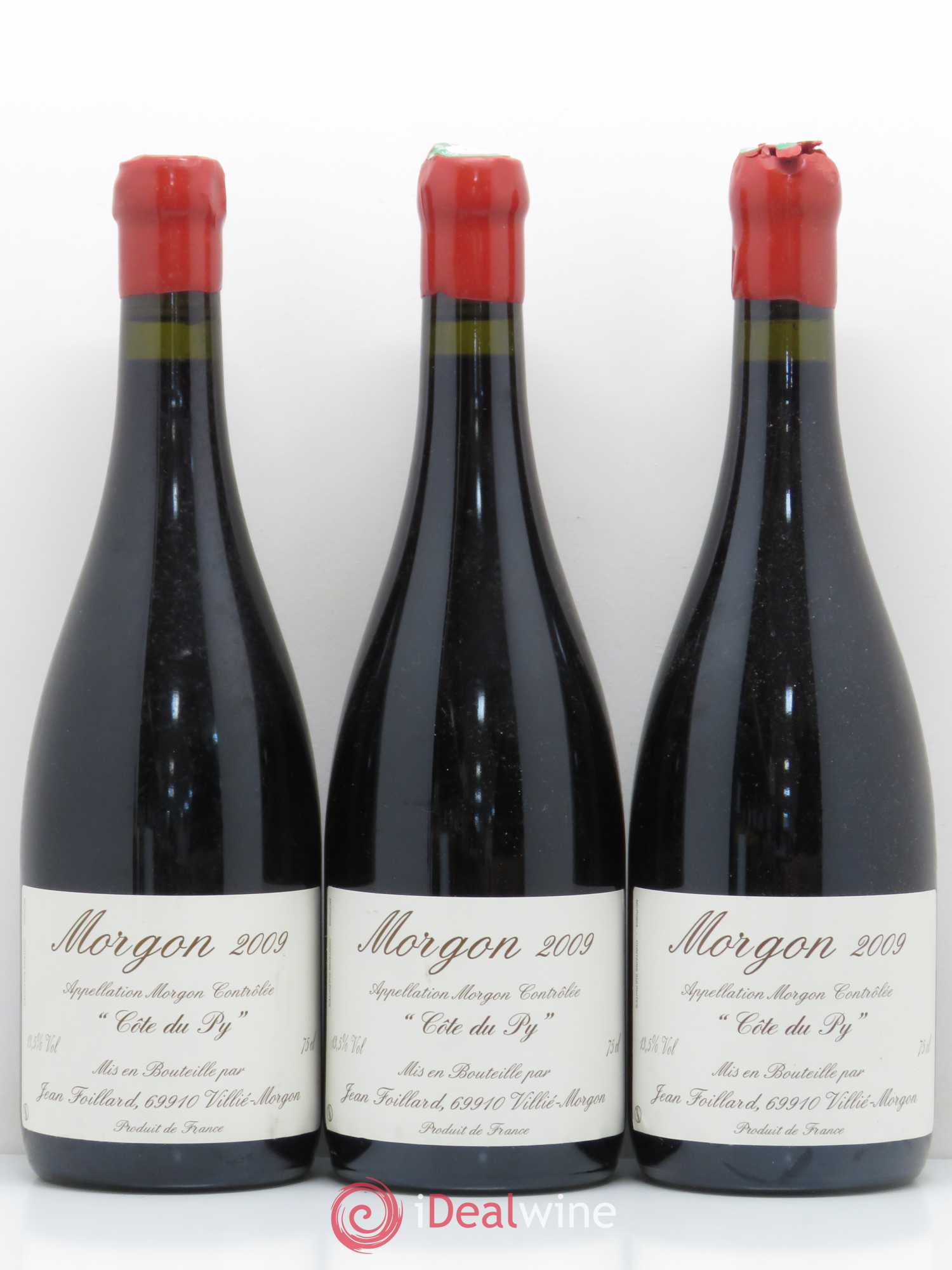 Morgon Côte du Py Jean Foillard 2009 - Lot de 3 bouteilles - 0
