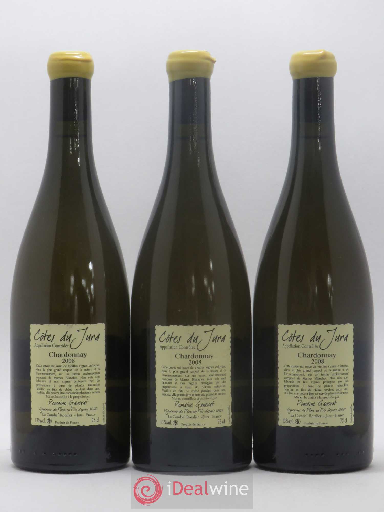Côtes du Jura Les Grands Teppes Vieilles Vignes Jean-François Ganevat (Domaine) 2008 - Lot de 3 bouteilles - 1