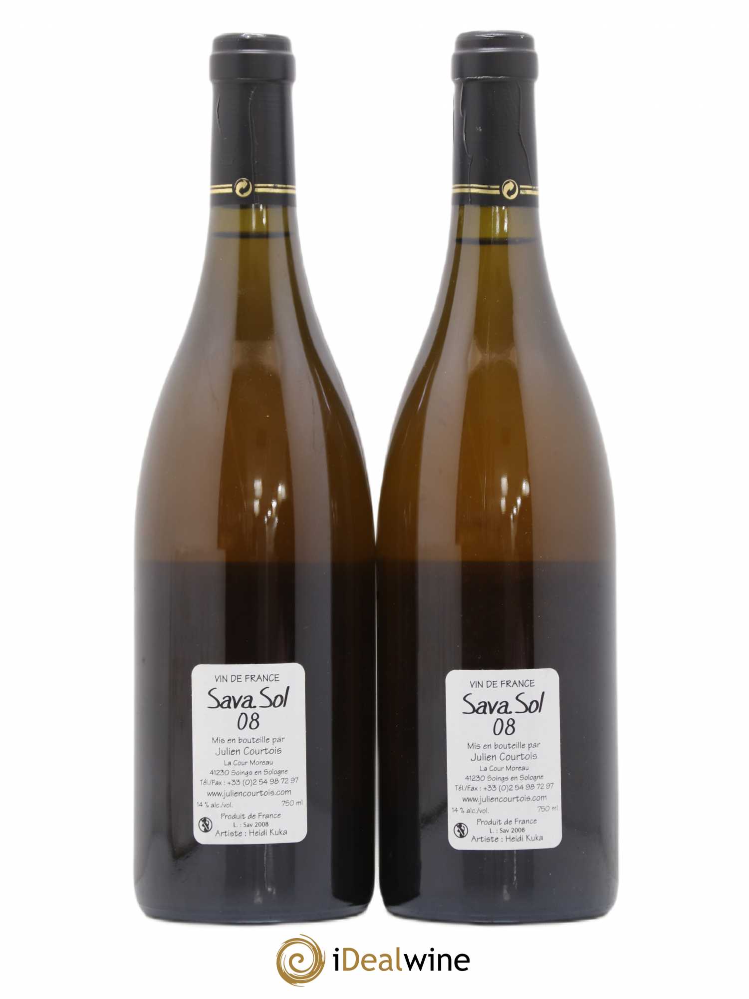 Vin de France Sava Sol Domaine Julien Courtois 2008 - Lotto di 2 bottiglie - 1