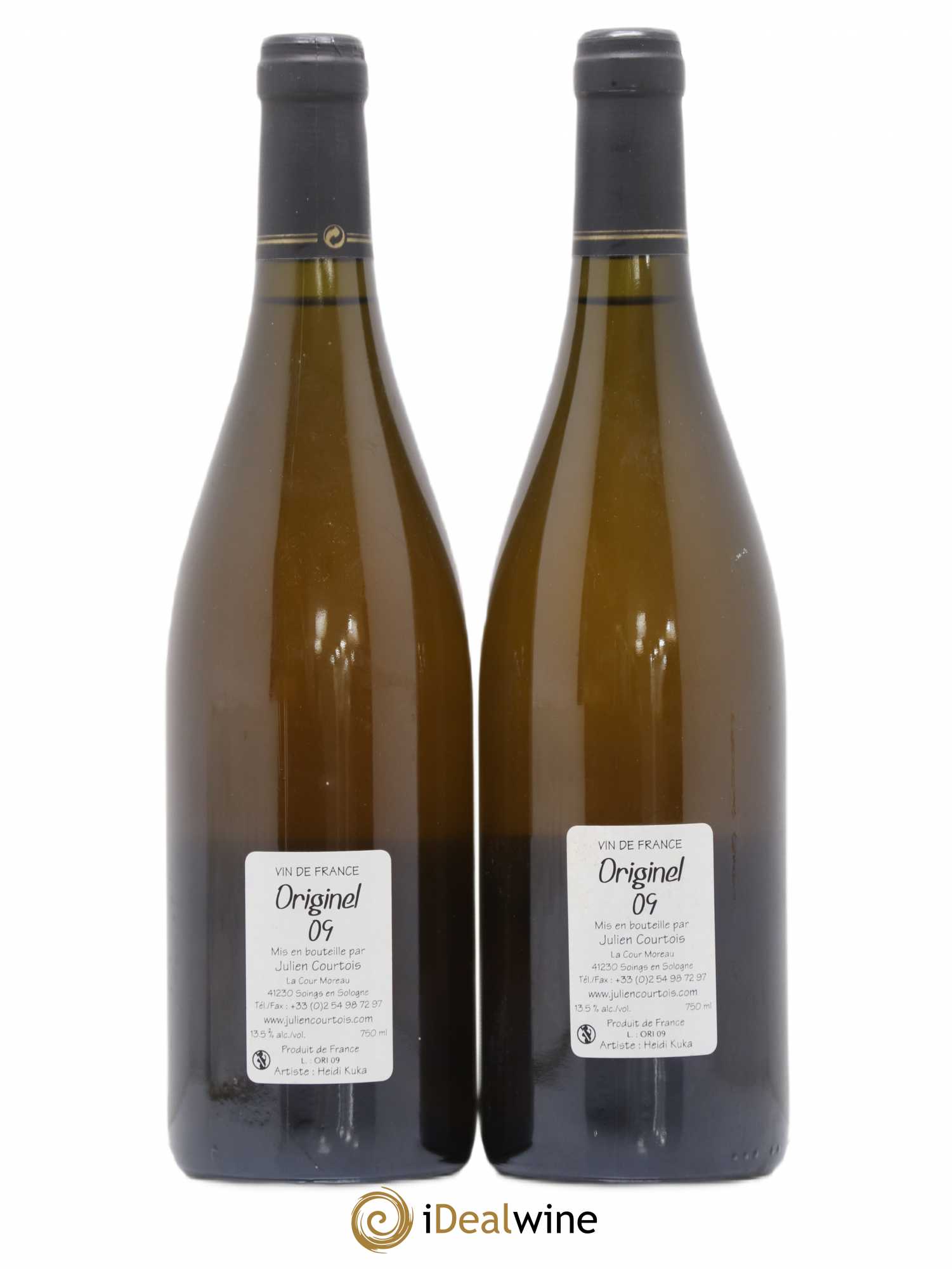 Vin de France Originel Domaine Julien Courtois 2009 - Lot of 2 bottles - 1