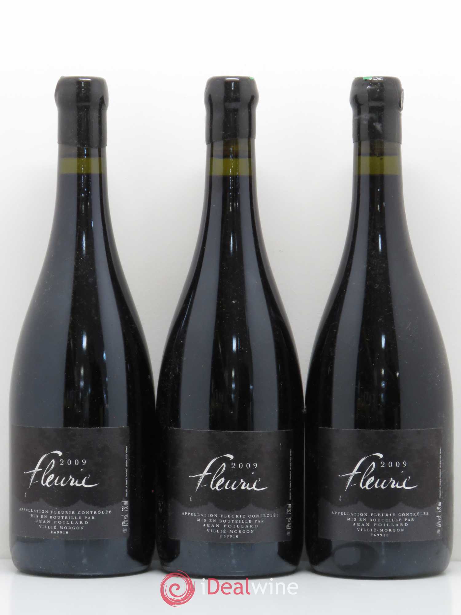 Fleurie Jean Foillard 2009 - Lot de 3 bouteilles - 0