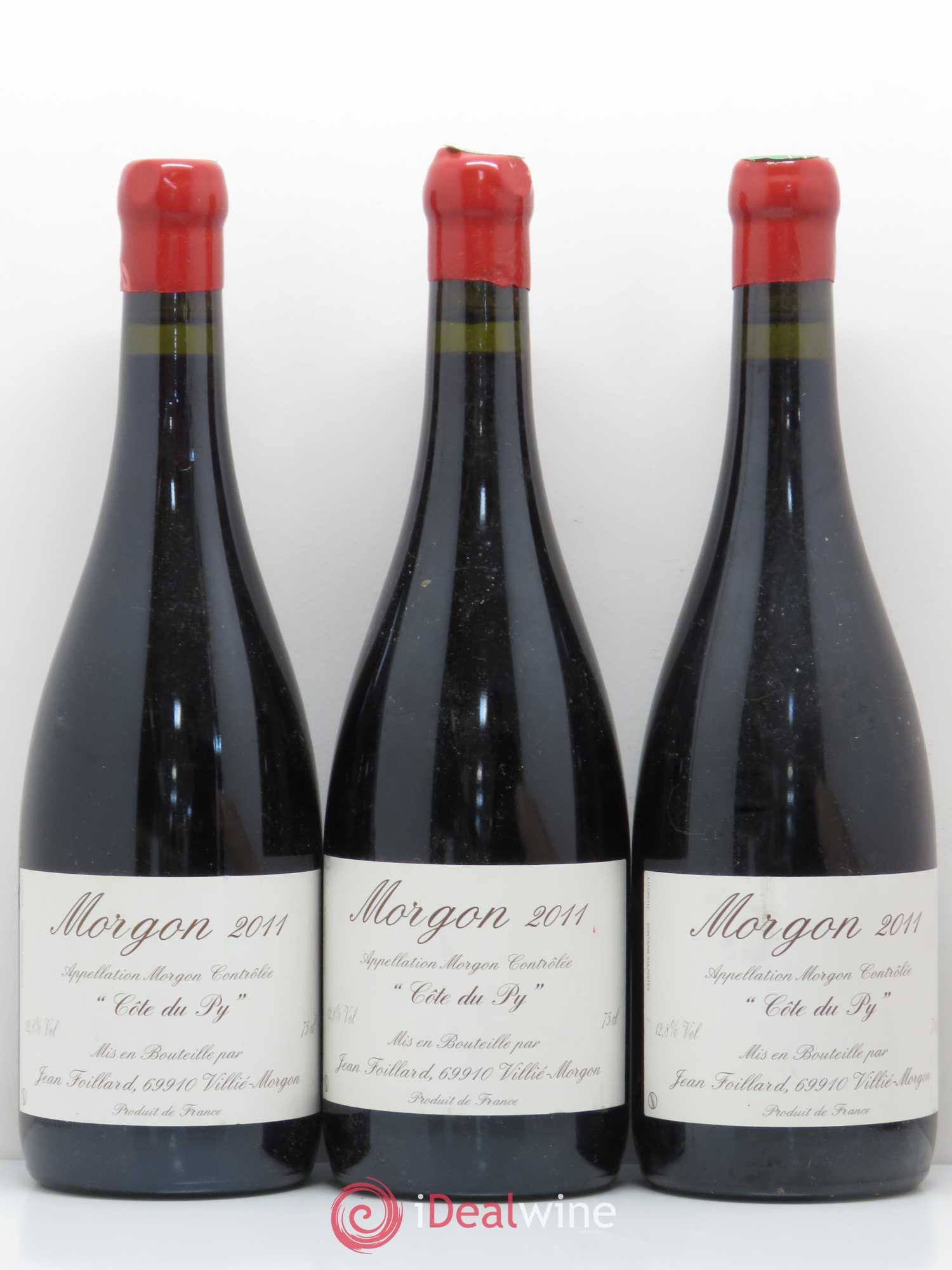 Morgon Côte du Py Jean Foillard 2011 - Lot de 3 bouteilles - 0