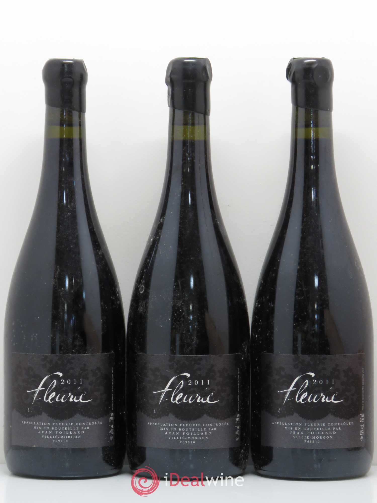 Fleurie Jean Foillard 2011 - Lot de 3 bouteilles - 0