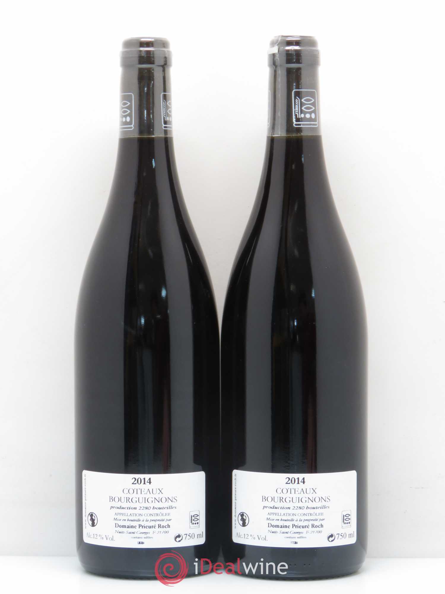 Bourgogne Coteaux Bourguignons Domaine Prieuré Roch 2014 - Posten von 2 Flaschen - 1