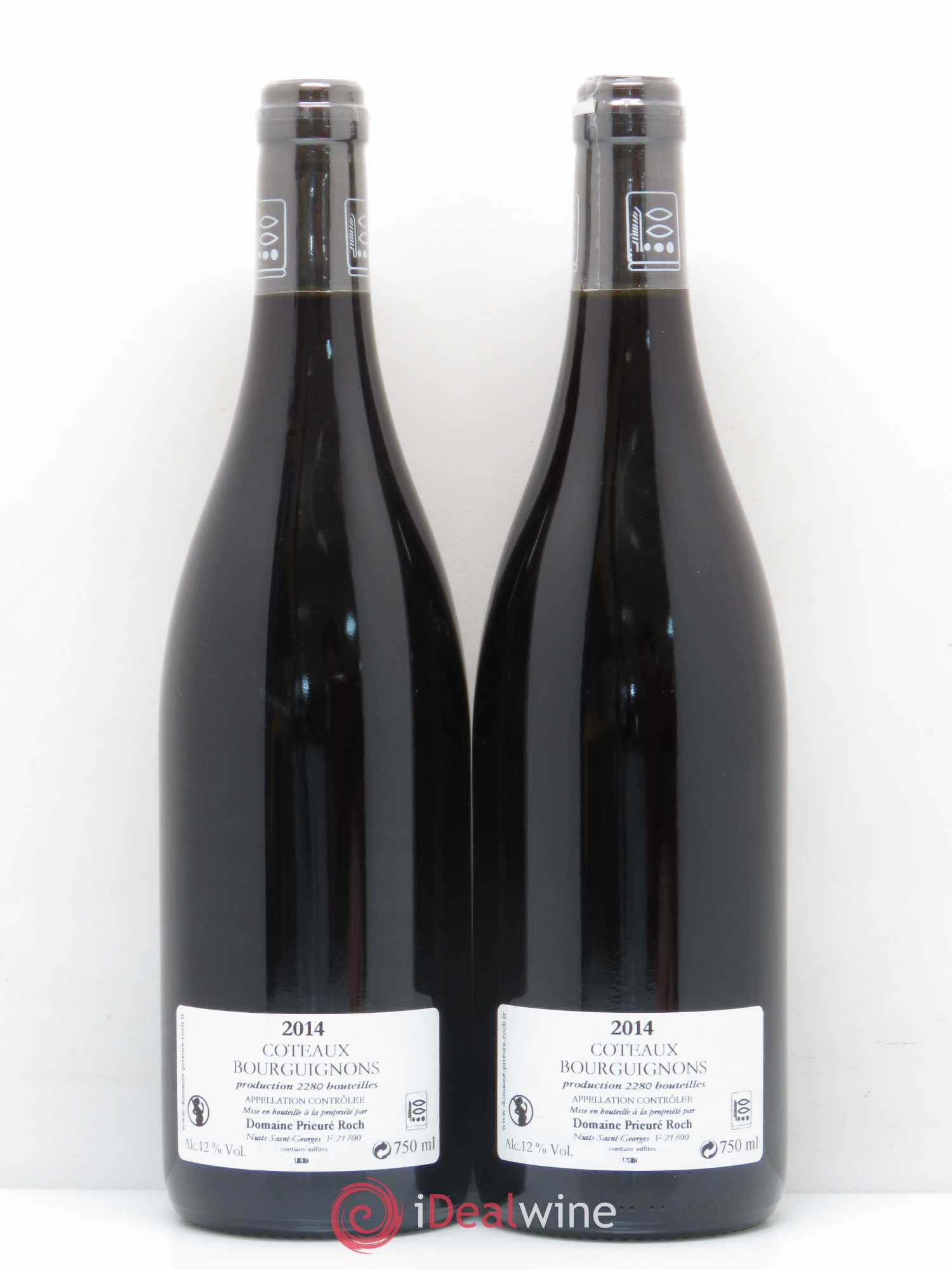 Bourgogne Coteaux Bourguignons Domaine Prieuré Roch 2014 - Posten von 2 Flaschen - 1
