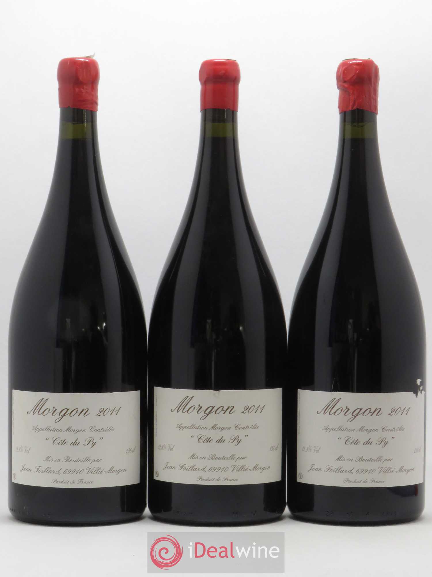 Morgon Côte du Py Jean Foillard 2011 - Lot de 3 magnums - 0