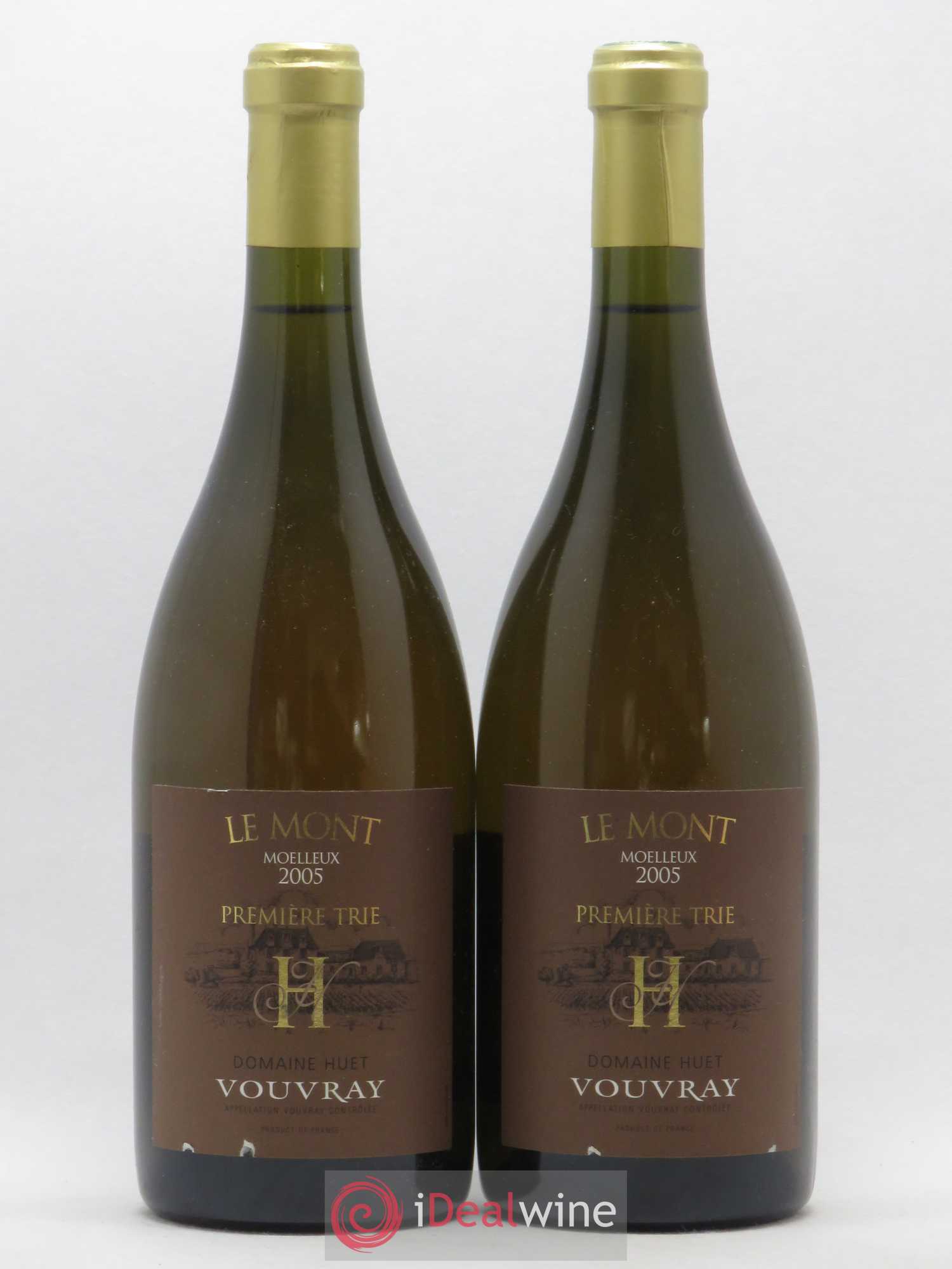 Vouvray Le Mont Moelleux 1ère Trie Domaine Huet 2005 - Lotto di 2 bottiglie - 0