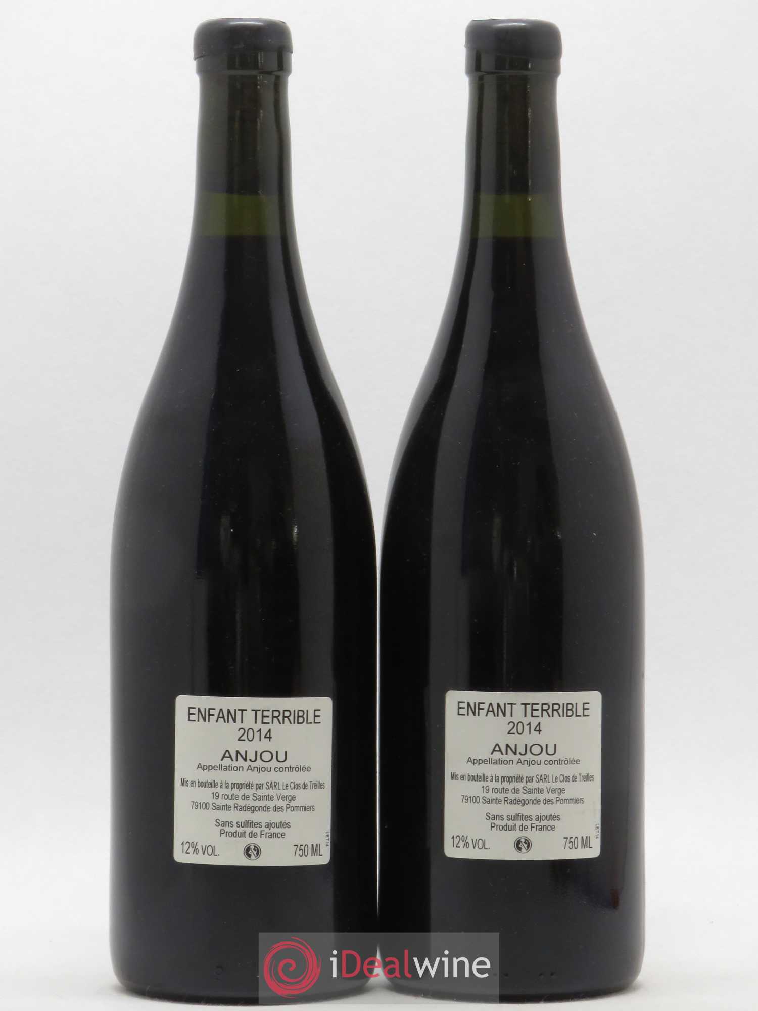 Anjou Clos des Treilles L'Enfant Terrible Nicolas Réau 2014 - Lot de 2 bouteilles - 1