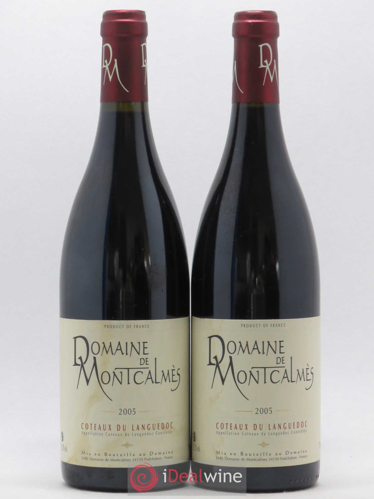 Terrasses du Larzac Domaine de Montcalmès Frédéric Pourtalié 2005 - Lot de 2 bouteilles - 0