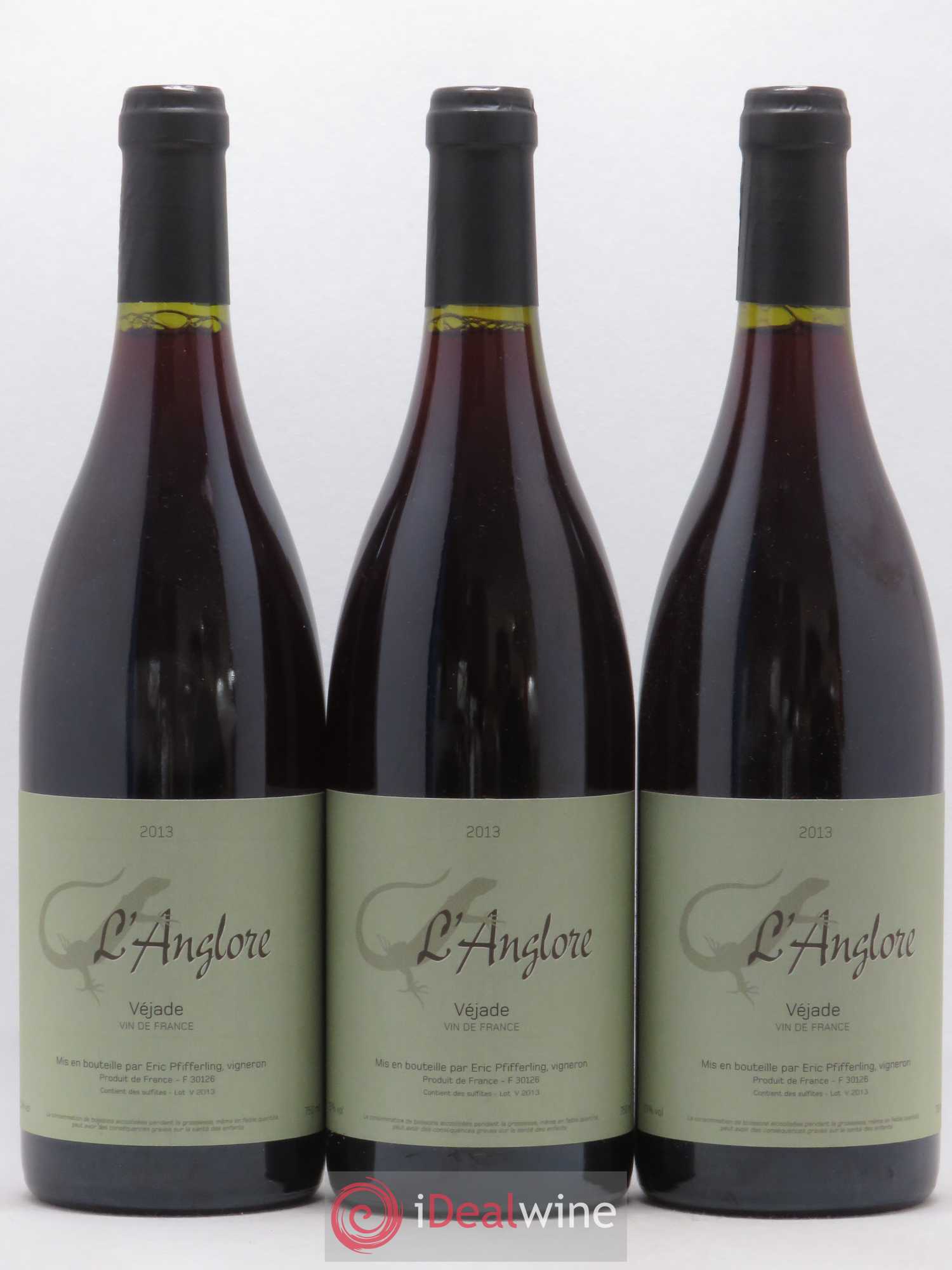 Vin de France Véjade L'Anglore 2013 - Lot de 3 bouteilles - 0