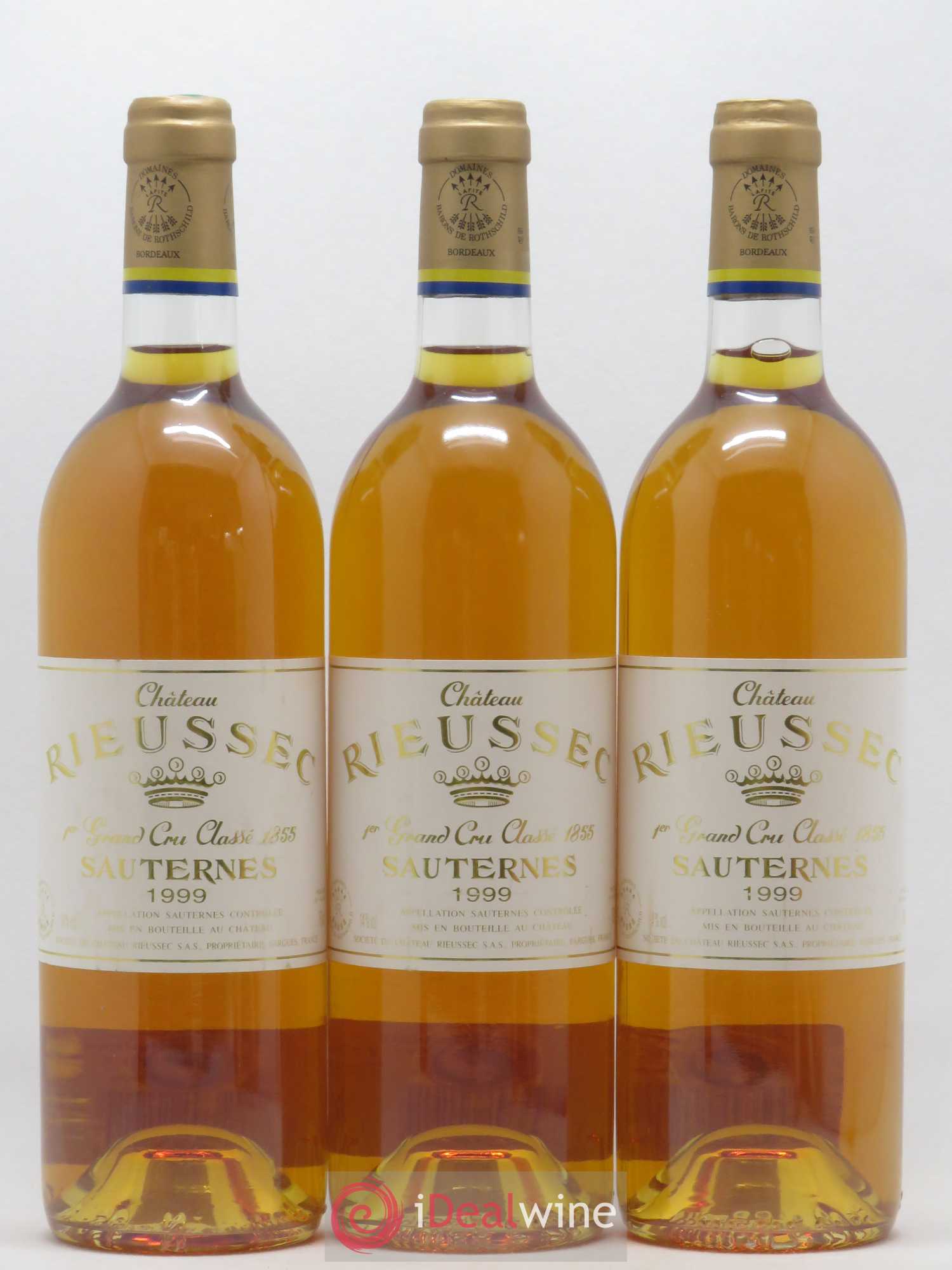 Château Rieussec 1er Grand Cru Classé 1999 - Lotto di 3 bottiglie - 0