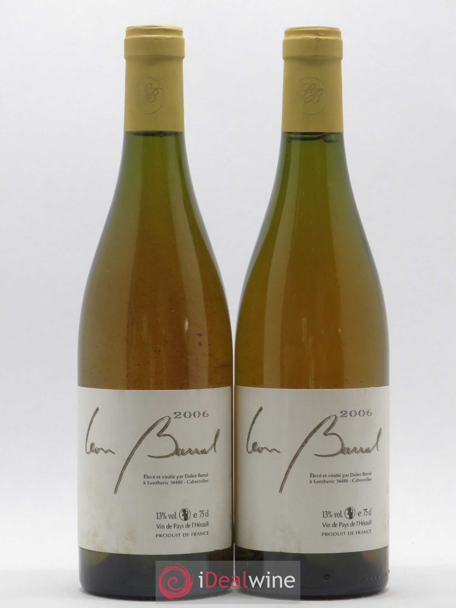 Pays d'Hérault Léon Barral 2006 - Posten von 2 Flaschen - 0