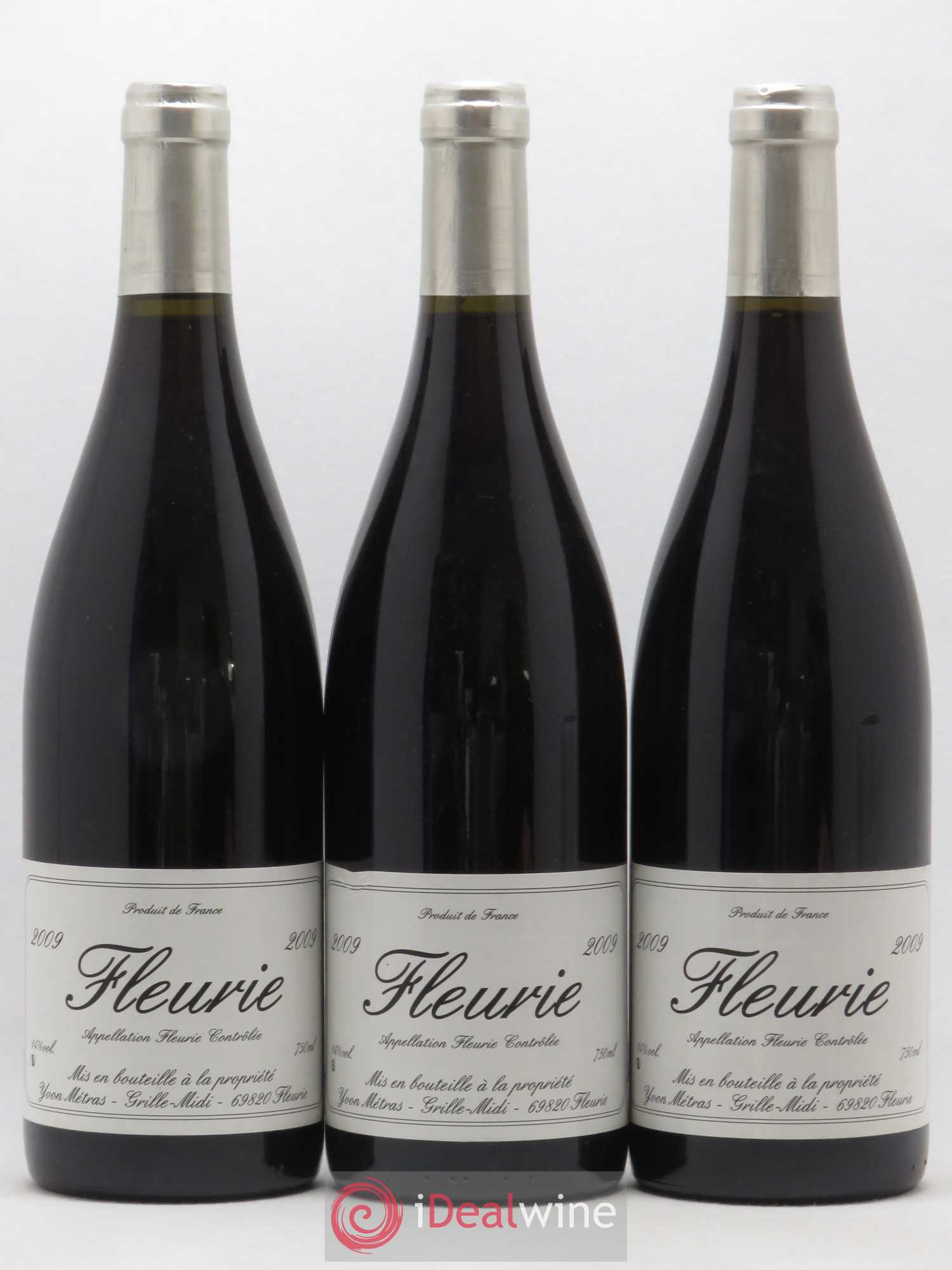 Fleurie Yvon Métras 2009 - Lot de 3 bouteilles - 0