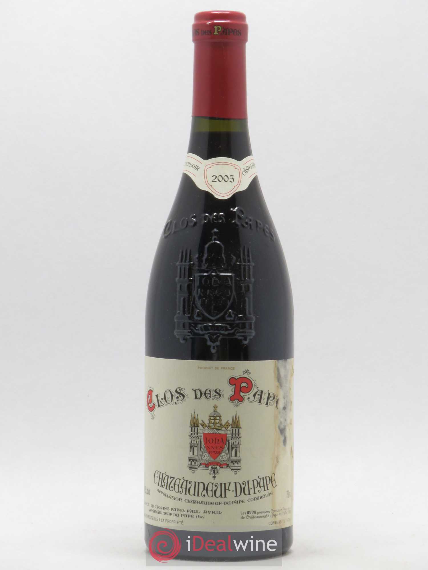 Châteauneuf-du-Pape Clos des Papes - Paul Avril 2005 - Lot de 1 bouteille - 0