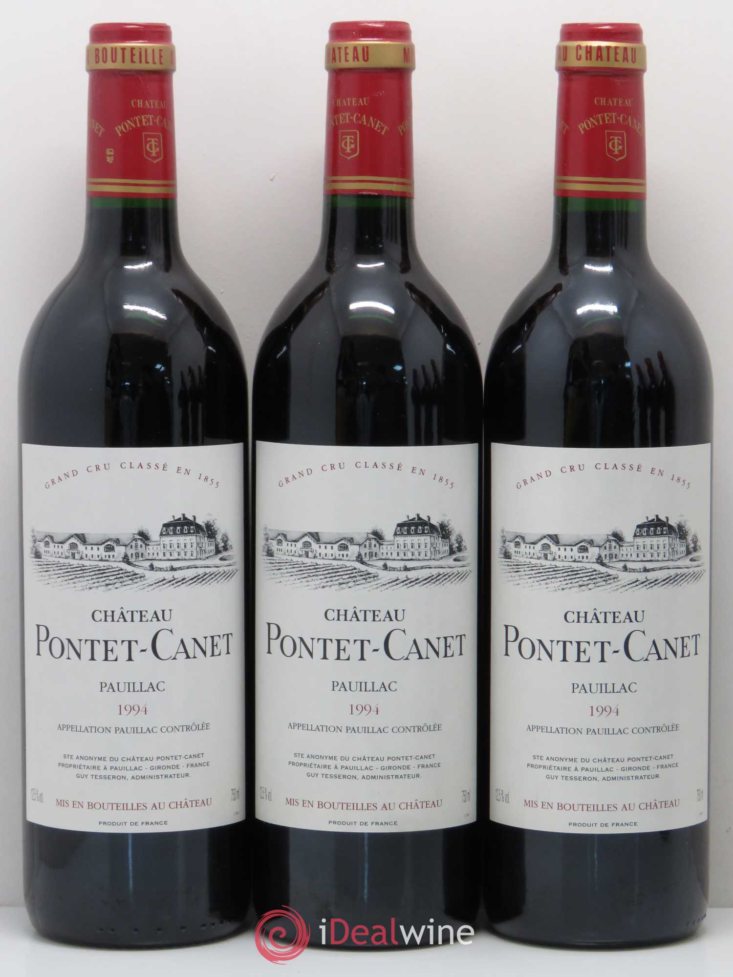 Château Pontet Canet 5ème Grand Cru Classé 1994 - Lot de 6 bouteilles - 1
