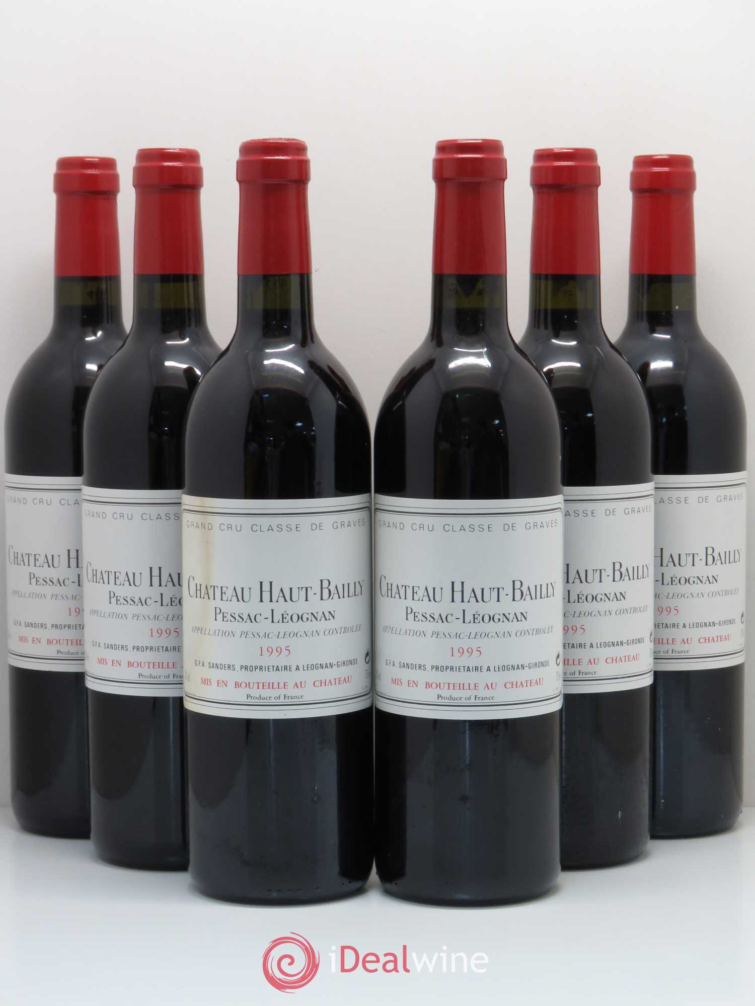 Château Haut-Bailly Cru Classé de Graves 1995 - Lot de 6 bouteilles - 0