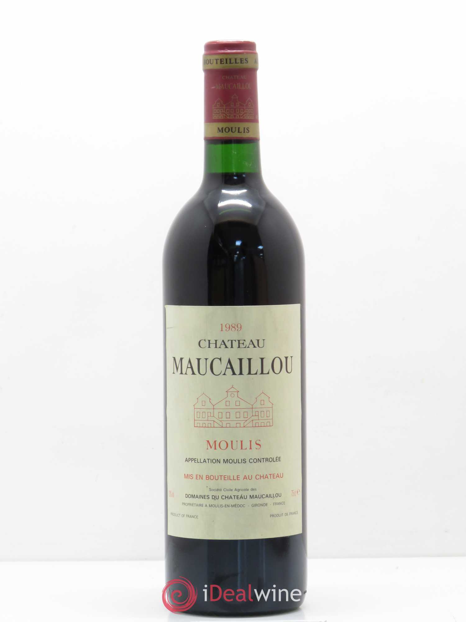 Château Maucaillou 1989 - Lot de 1 bouteille - 0