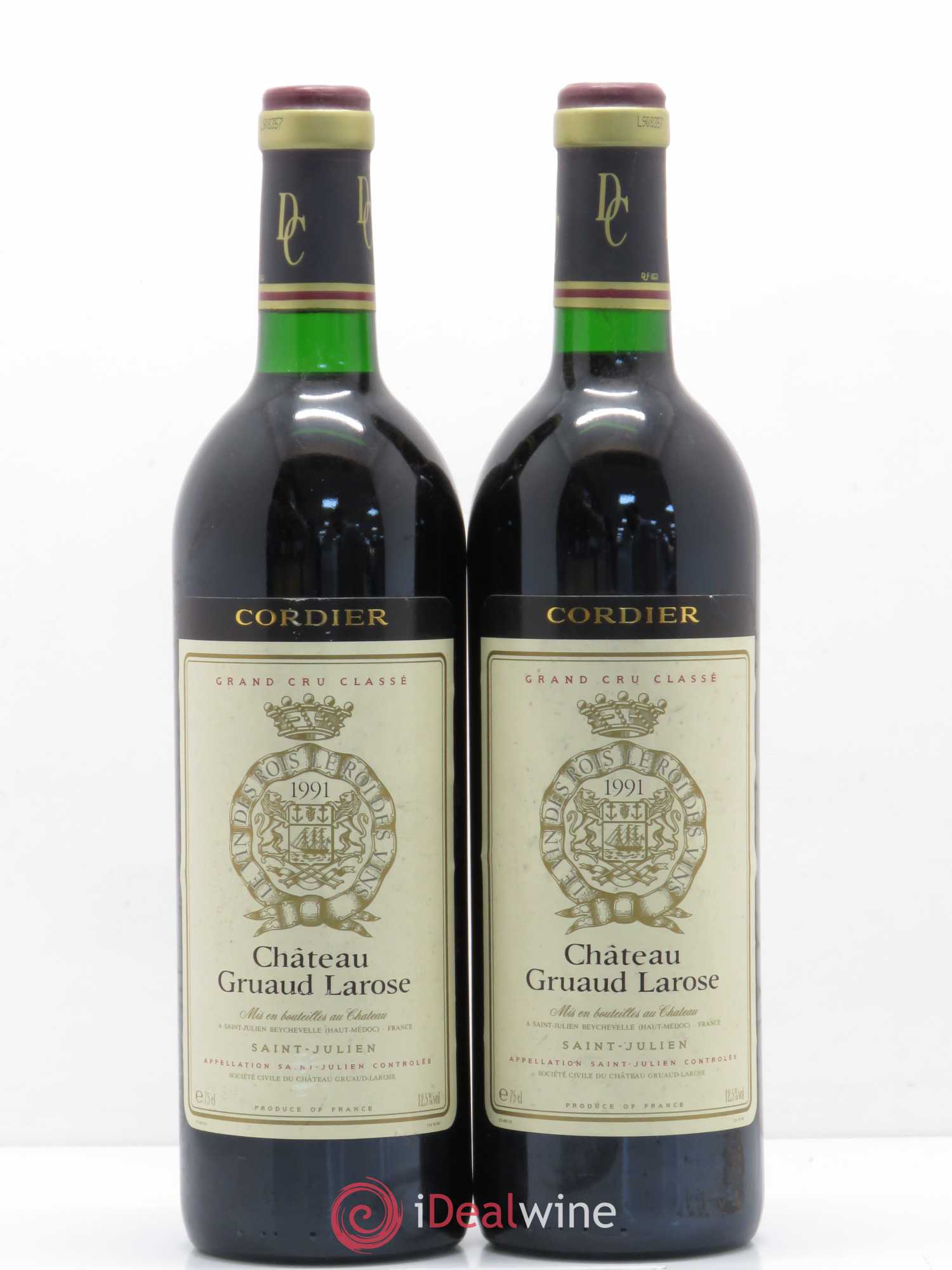 Château Gruaud Larose 2ème Grand Cru Classé 1991 - Lot de 2 bouteilles - 0
