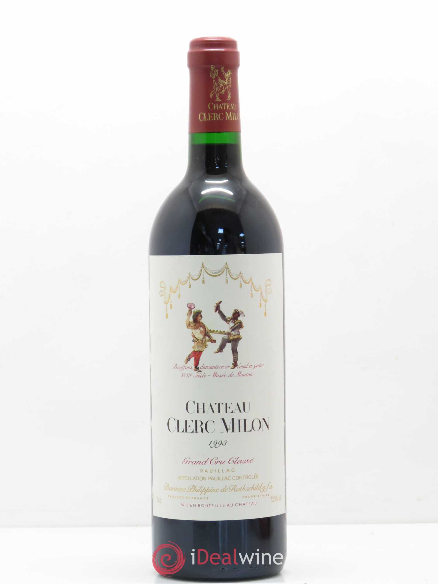 Château Clerc Milon 5ème Grand Cru Classé 1993 - Lot de 1 bouteille - 0