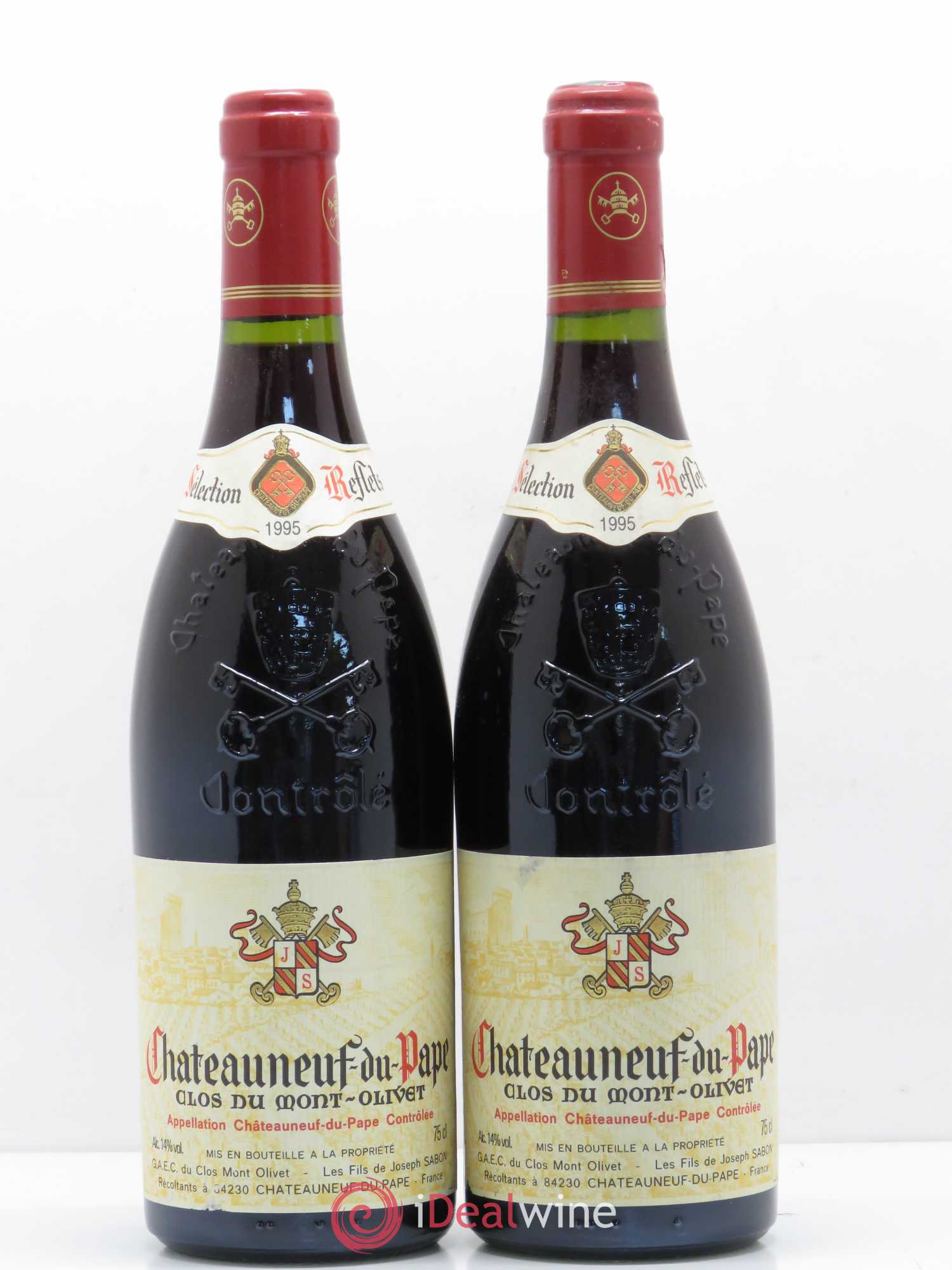 Châteauneuf-du-Pape Clos du Mont-Olivet 1995 - Lot de 2 bouteilles - 0