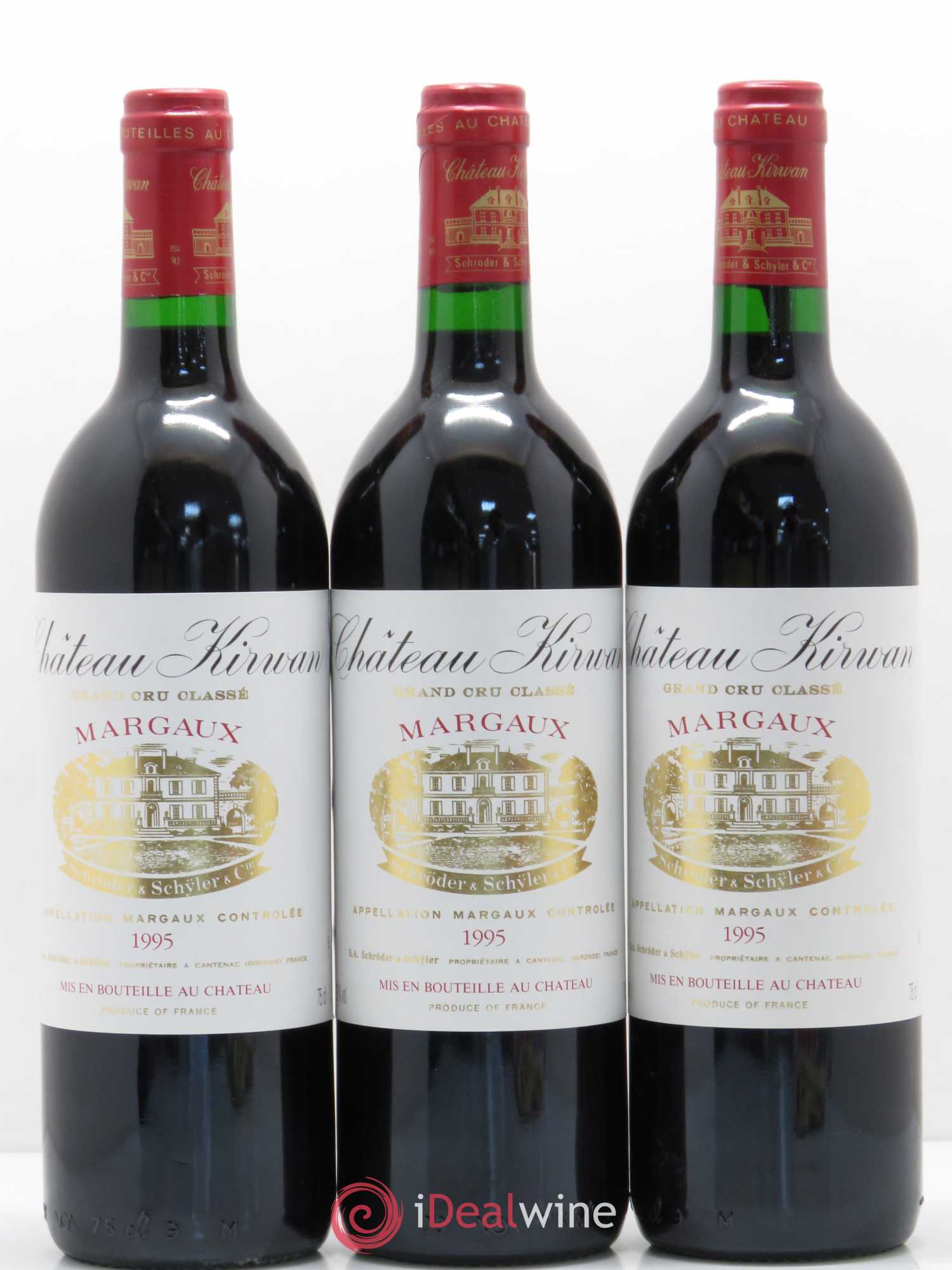 Château Kirwan 3ème Grand Cru Classé 1995 - Lot de 6 bouteilles - 1