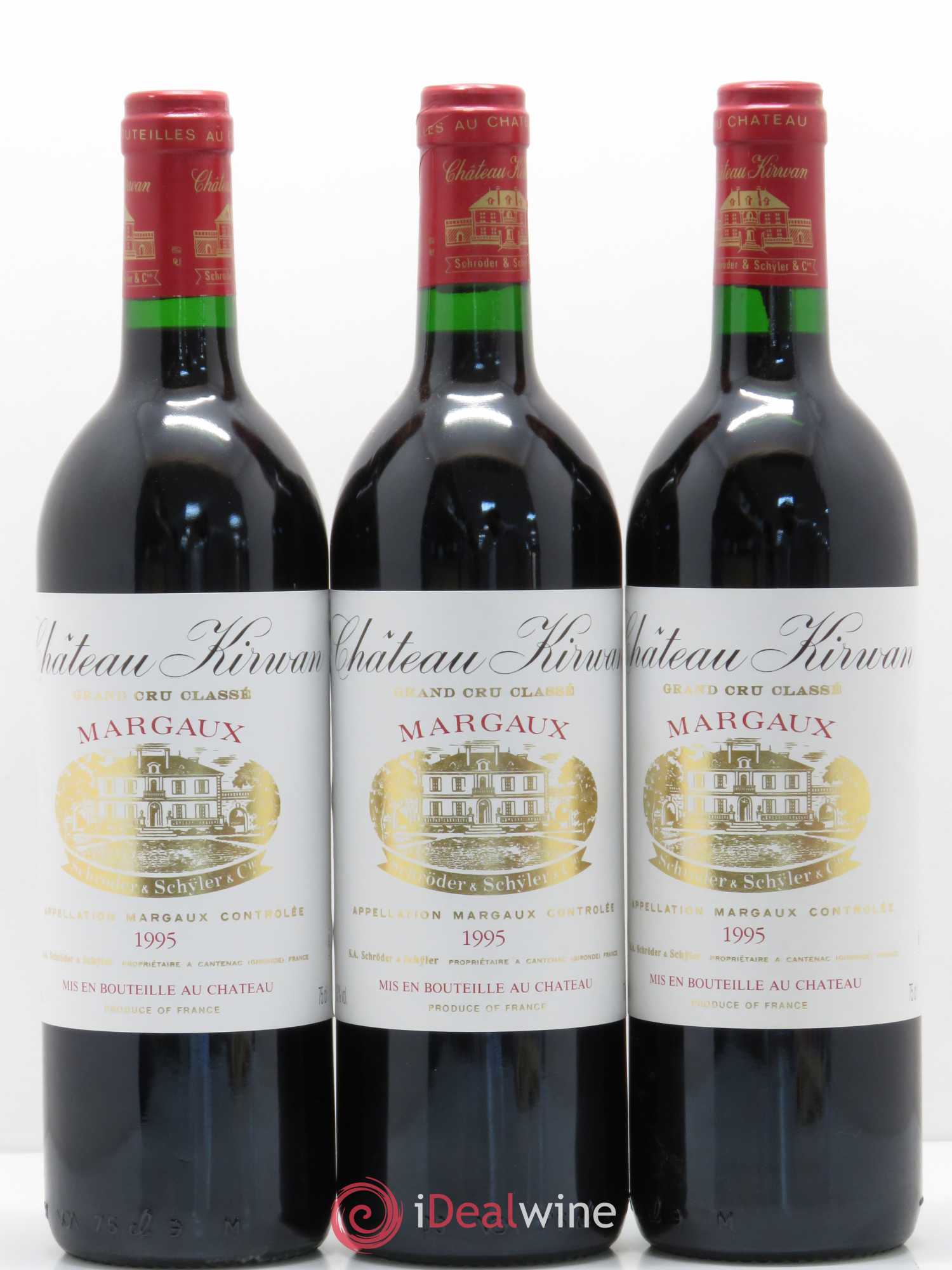 Château Kirwan 3ème Grand Cru Classé 1995 - Lot de 6 bouteilles - 2