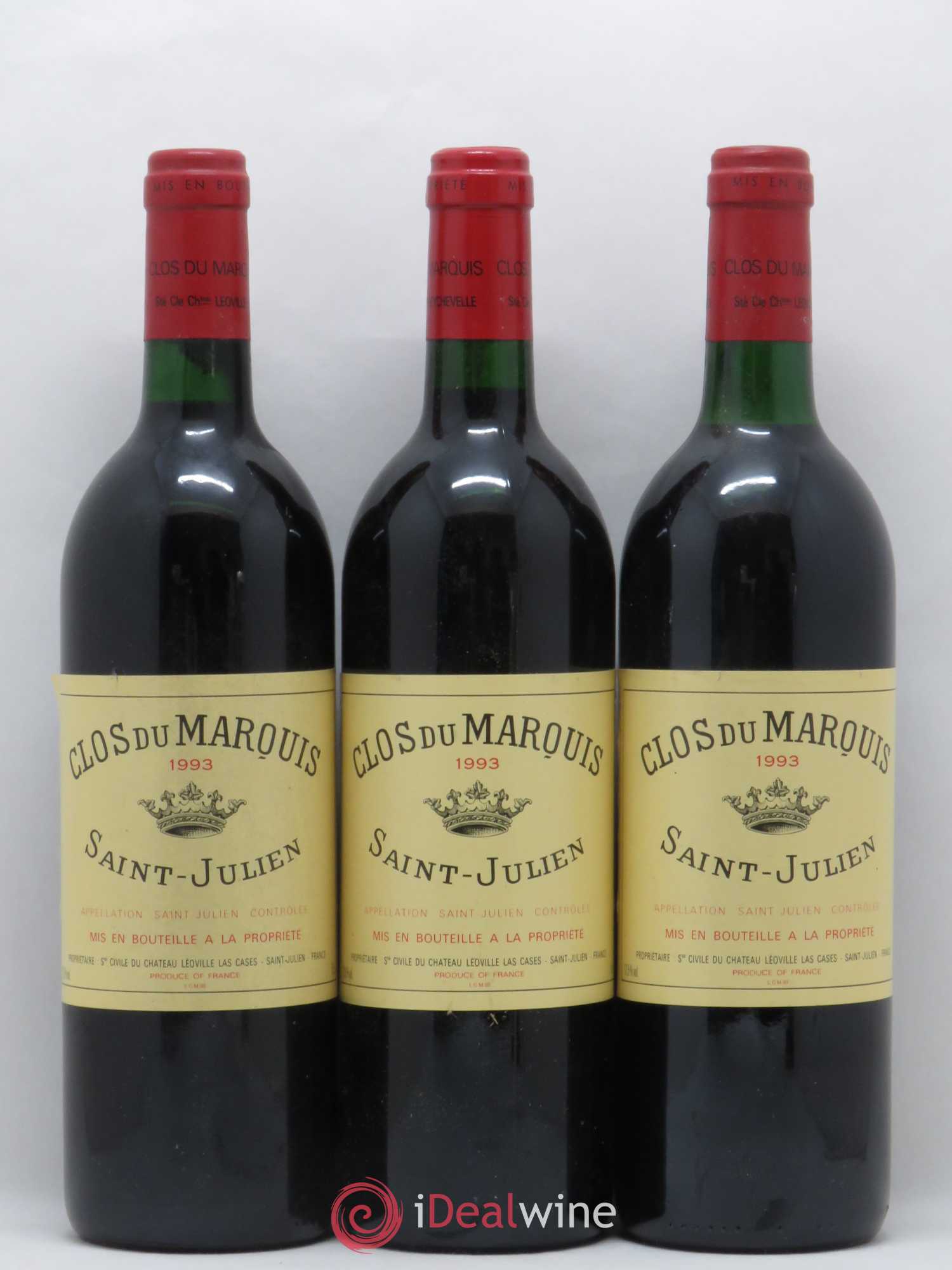 Clos du Marquis 1993 - Lot de 3 bouteilles - 0