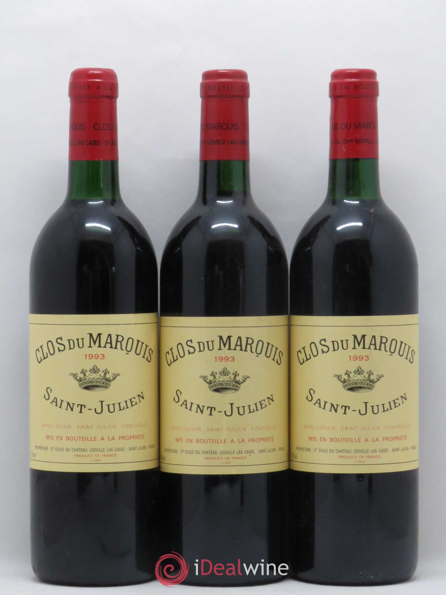 Clos du Marquis 1993 - Lot de 3 bouteilles - 0