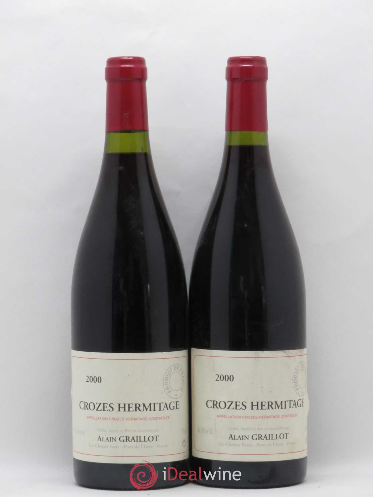 Crozes-Hermitage Domaine Graillot 2000 - Lot de 2 bouteilles - 0