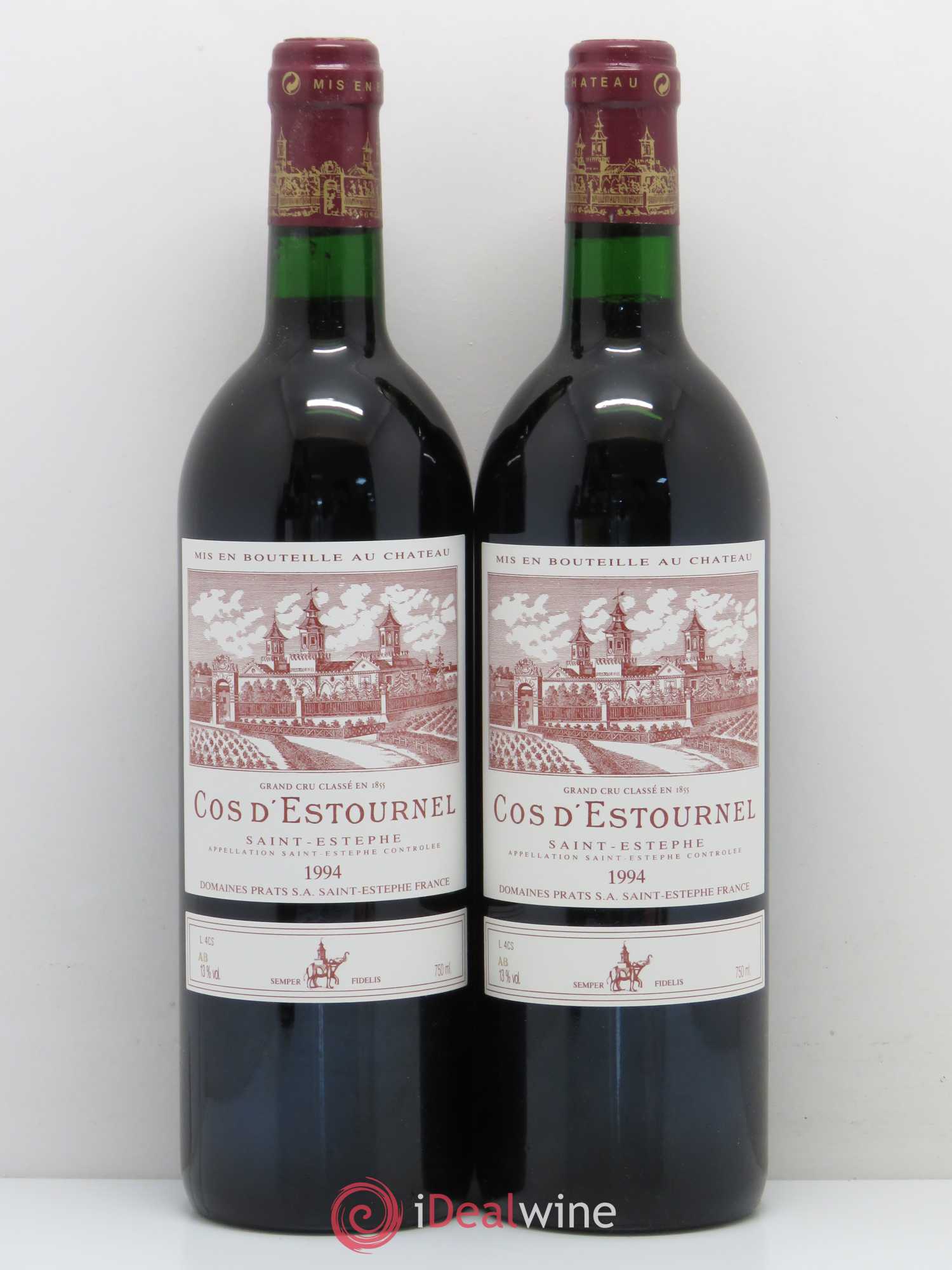 Cos d'Estournel 2ème Grand Cru Classé 1994 - Lot de 2 bouteilles - 0