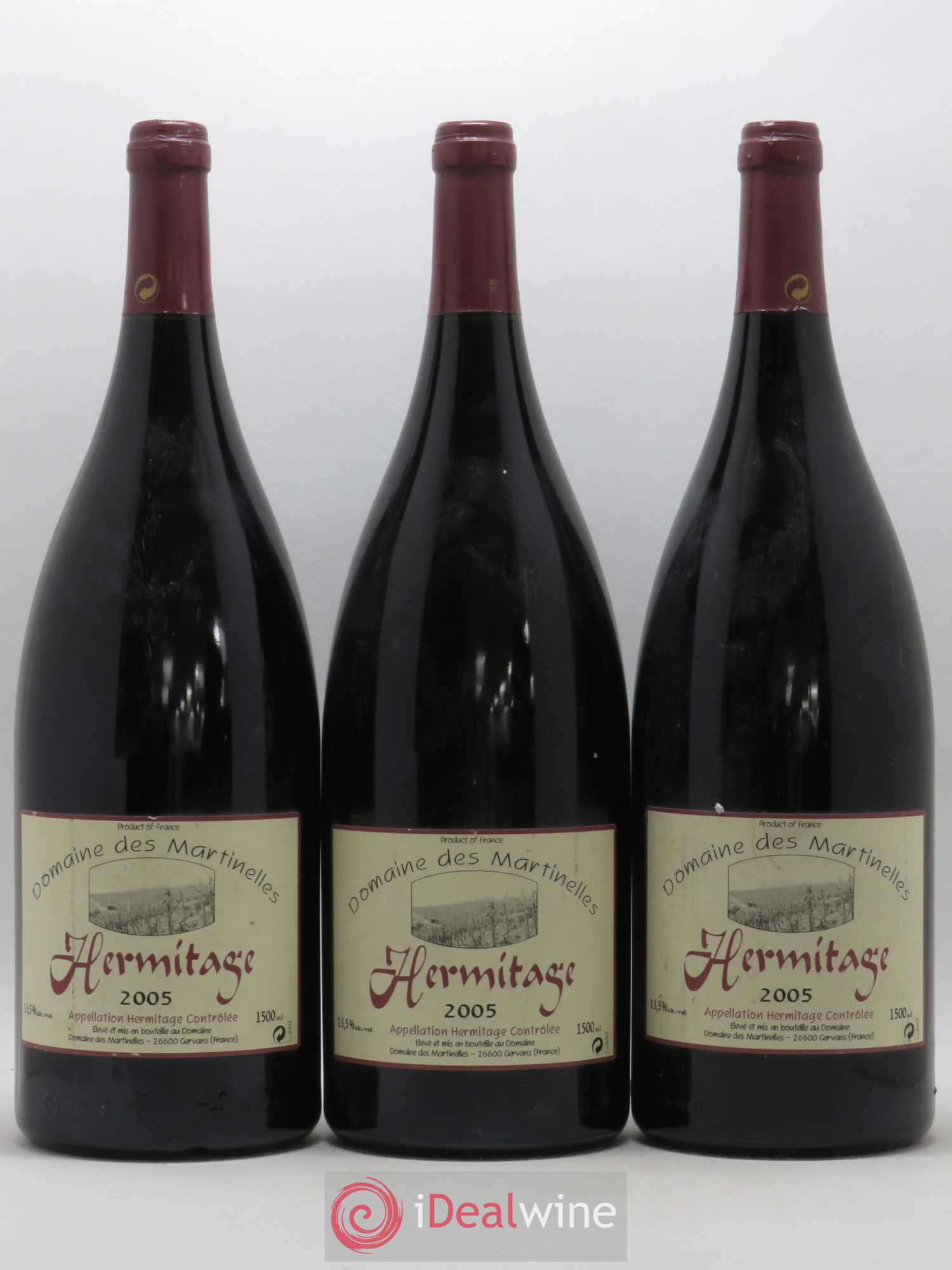 Hermitage Domaine des Martinelles 2005 - Posten von 3 Magnum - 0