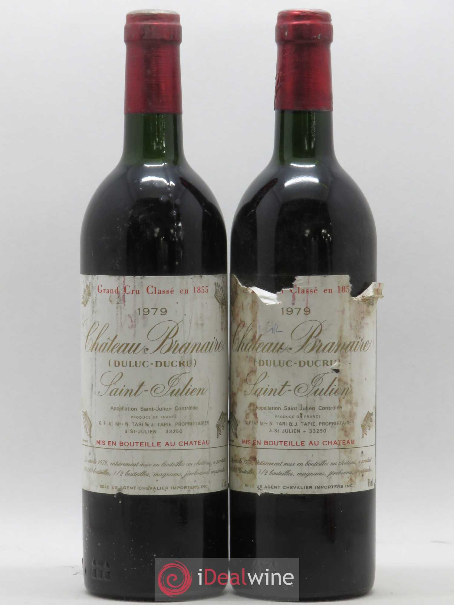 Château Branaire Ducru 4ème Grand Cru Classé 1979 - Lot de 2 bouteilles - 0