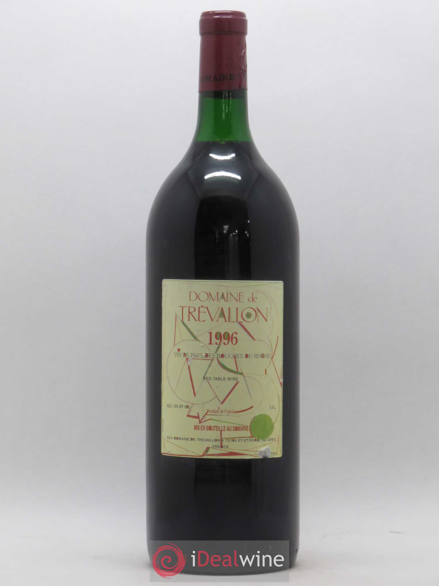 VDP Bouches du Rhône Trévallon (Domaine de) Eloi Dürrbach 1996 - Lot de 1 magnum - 0