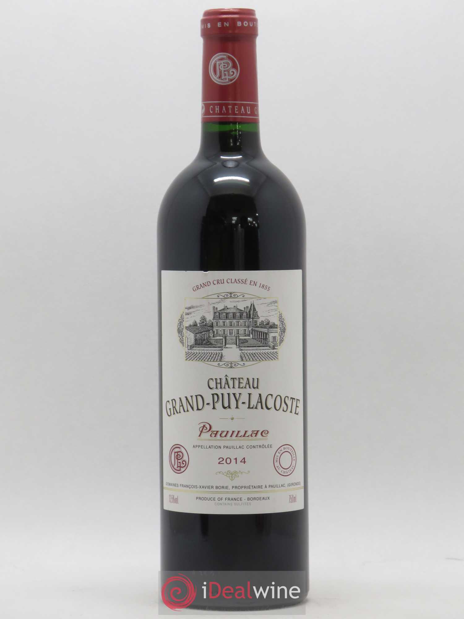 Château Grand Puy Lacoste 5ème Grand Cru Classé 2014 - Lot de 1 bouteille - 0