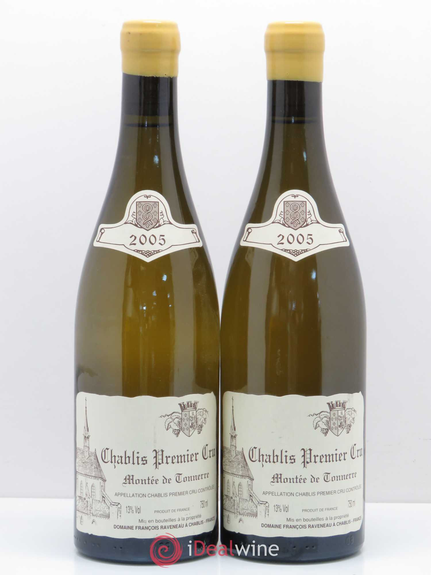 Chablis 1er Cru Montée de Tonnerre Raveneau (Domaine) 2005 - Posten von 2 Flaschen - 0