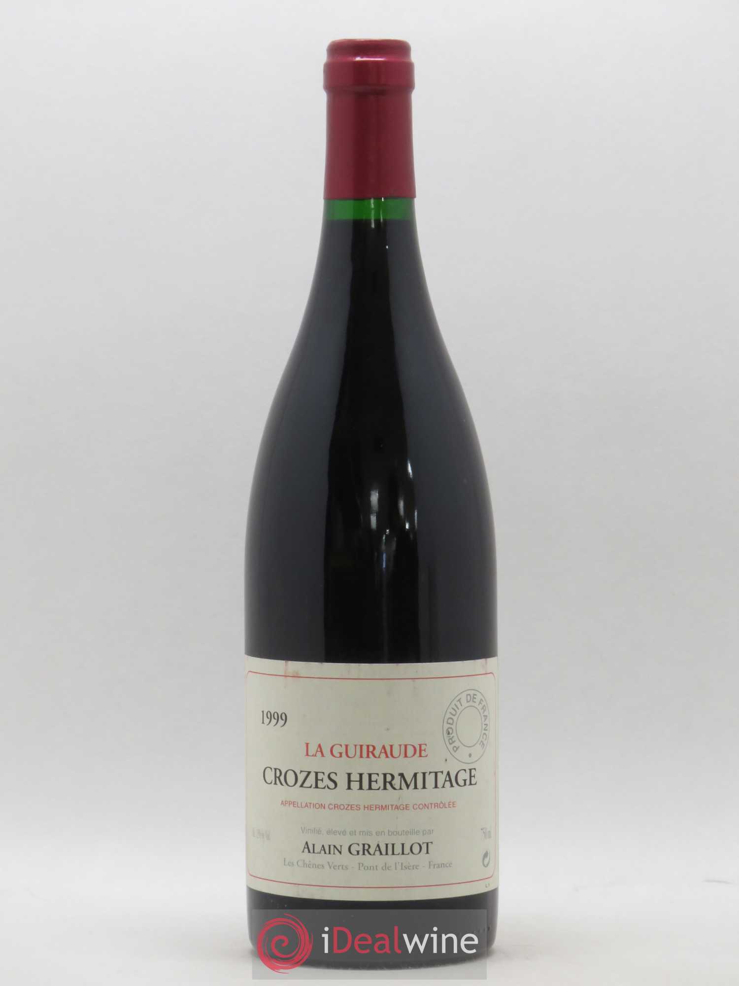 Crozes-Hermitage La Guiraude Domaine Graillot 1999 - Lot de 1 bouteille - 0