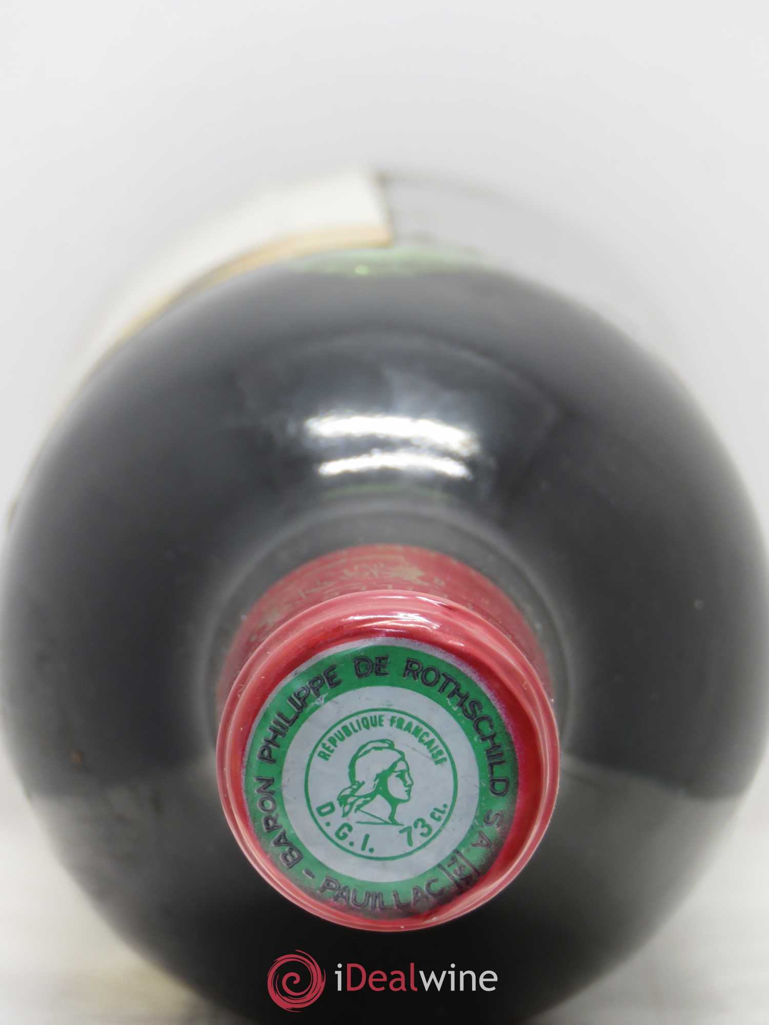 Château Mouton Rothschild 1er Grand Cru Classé 1974 - Lot de 1 bouteille - 1