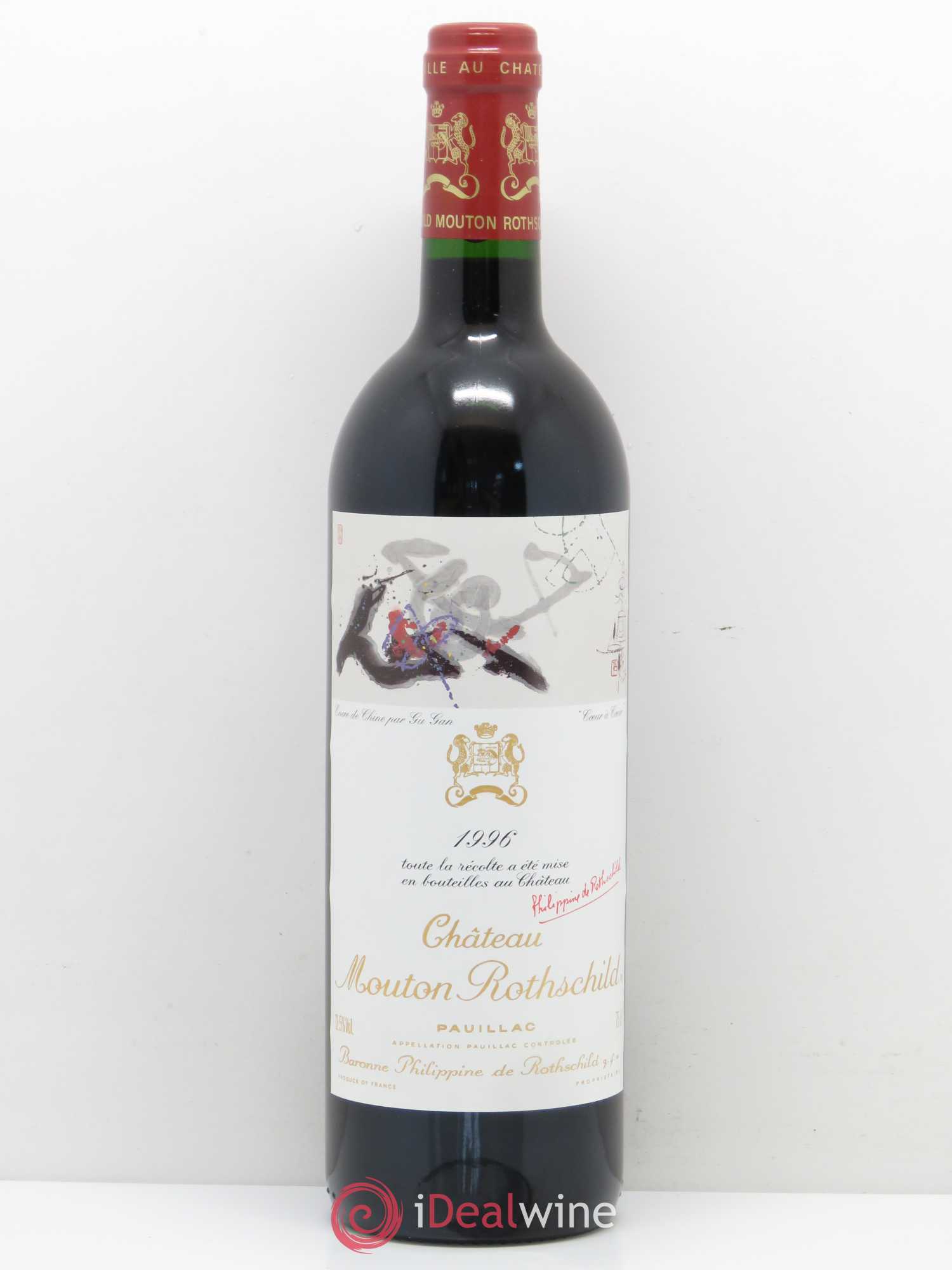 Château Mouton Rothschild 1er Grand Cru Classé 1996 - Lot de 1 bouteille - 0