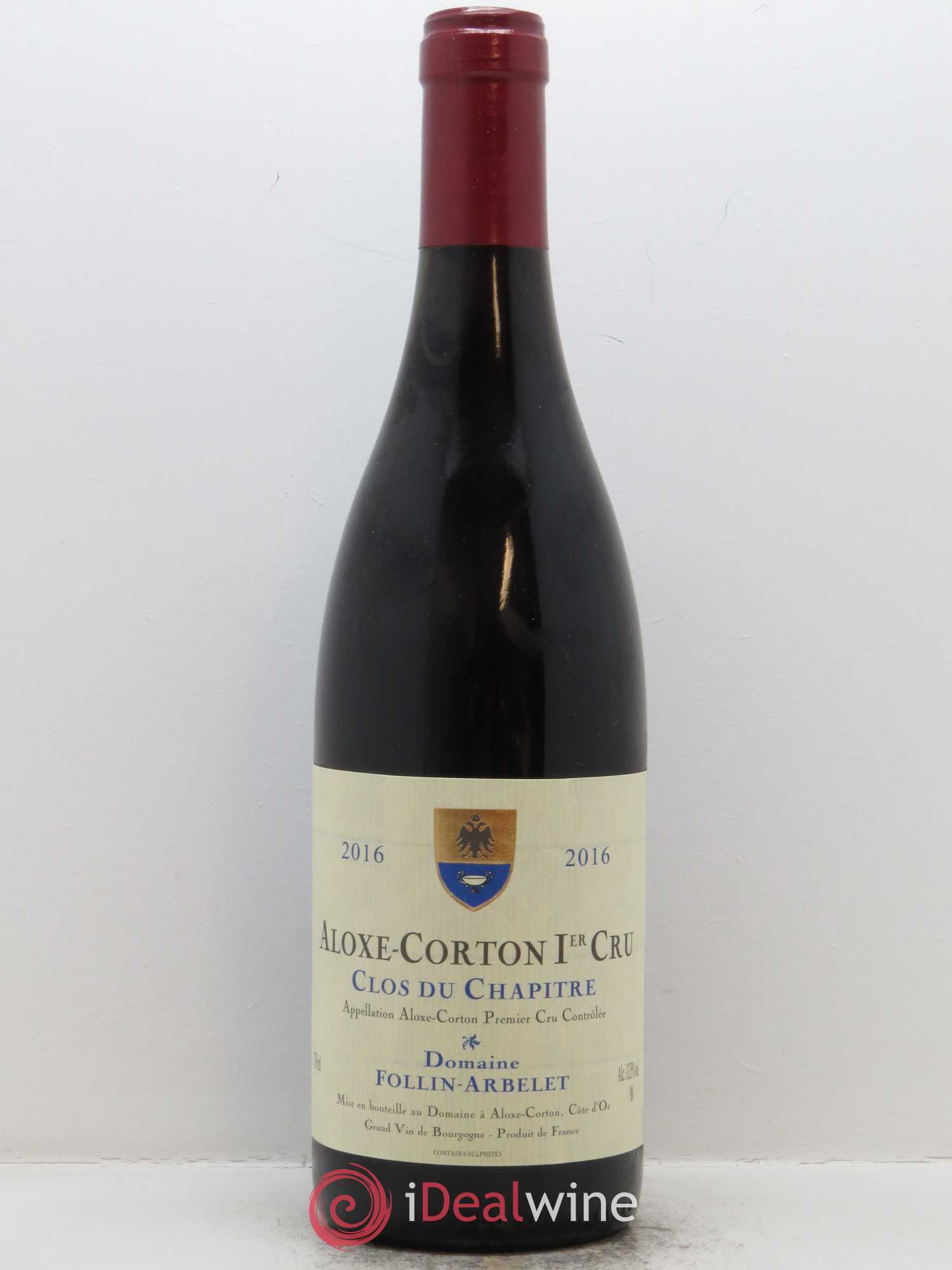 Aloxe-Corton 1er Cru Clos du Chapitre Follin-Arbelet (Domaine) 2016 - Lot de 1 bouteille - 0