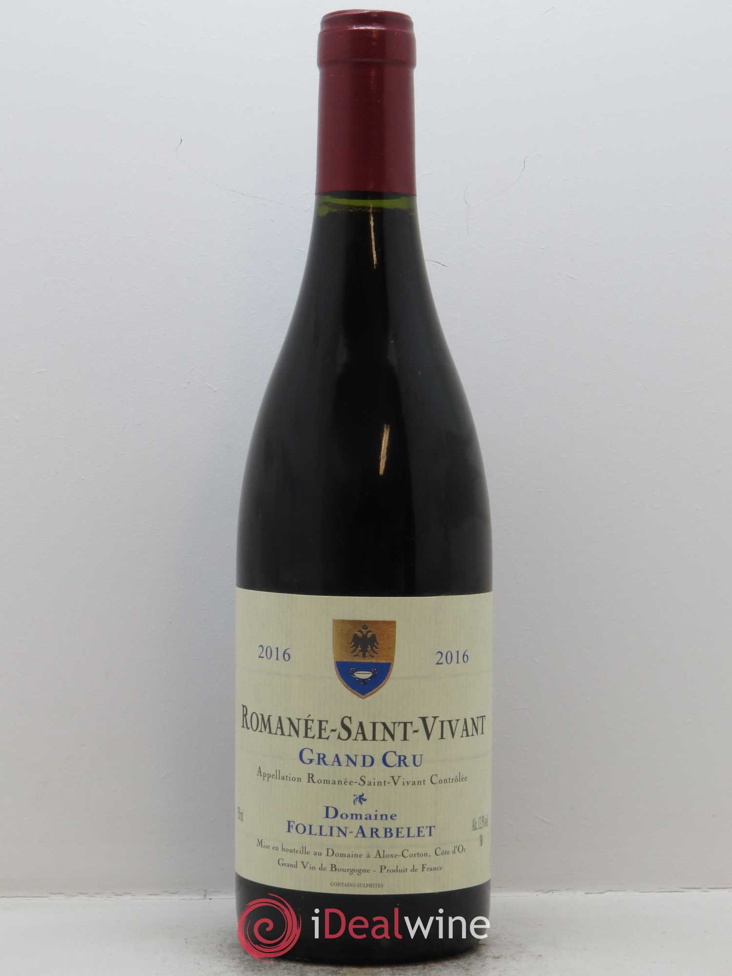Romanée-Saint-Vivant Grand Cru Follin-Arbelet 2016 - Lot de 1 bouteille - 0