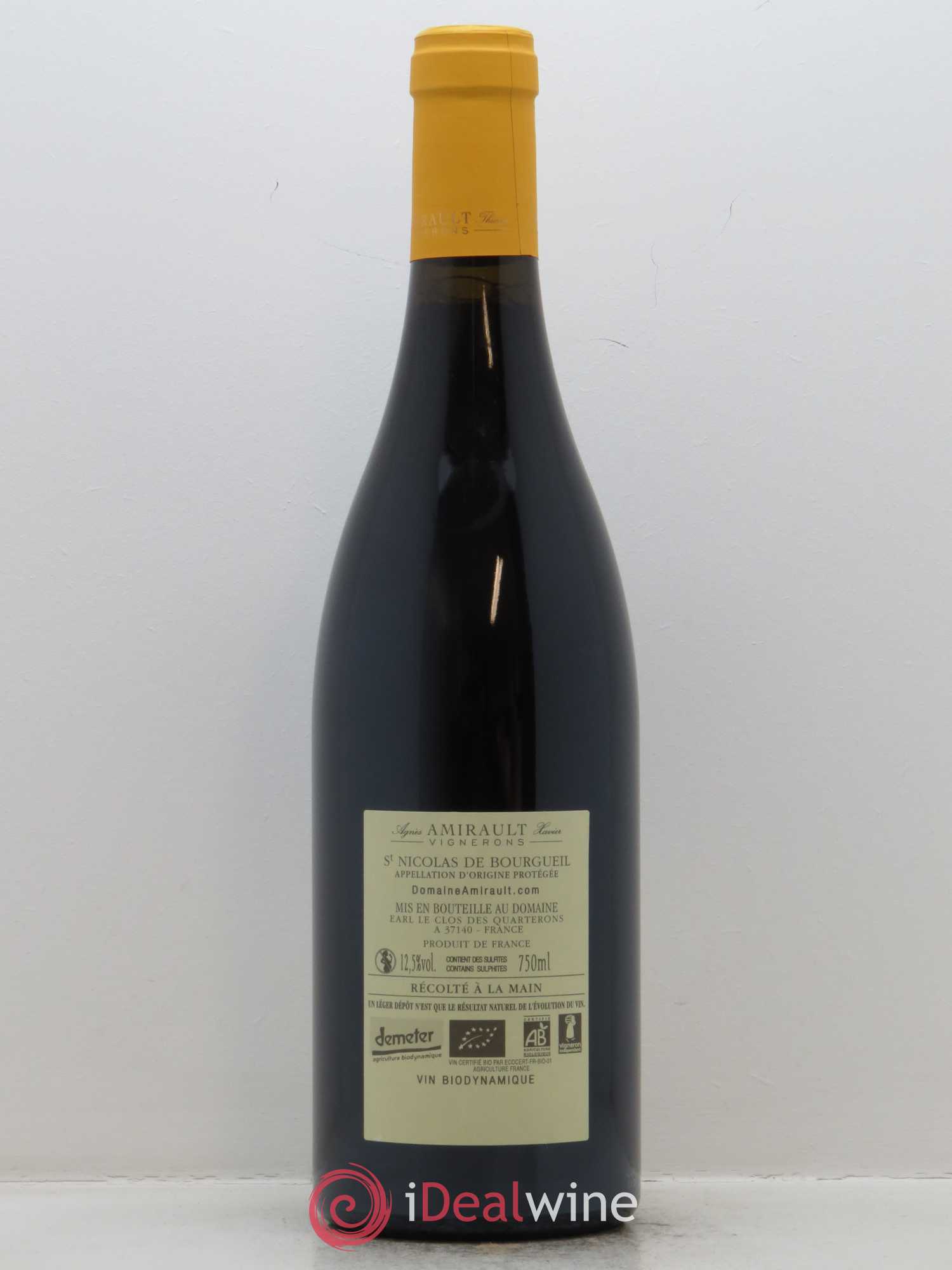 Saint-Nicolas de Bourgueil Les Gravilices Agnès et Xavier Amirault 2015 - Lot de 1 bouteille - 1