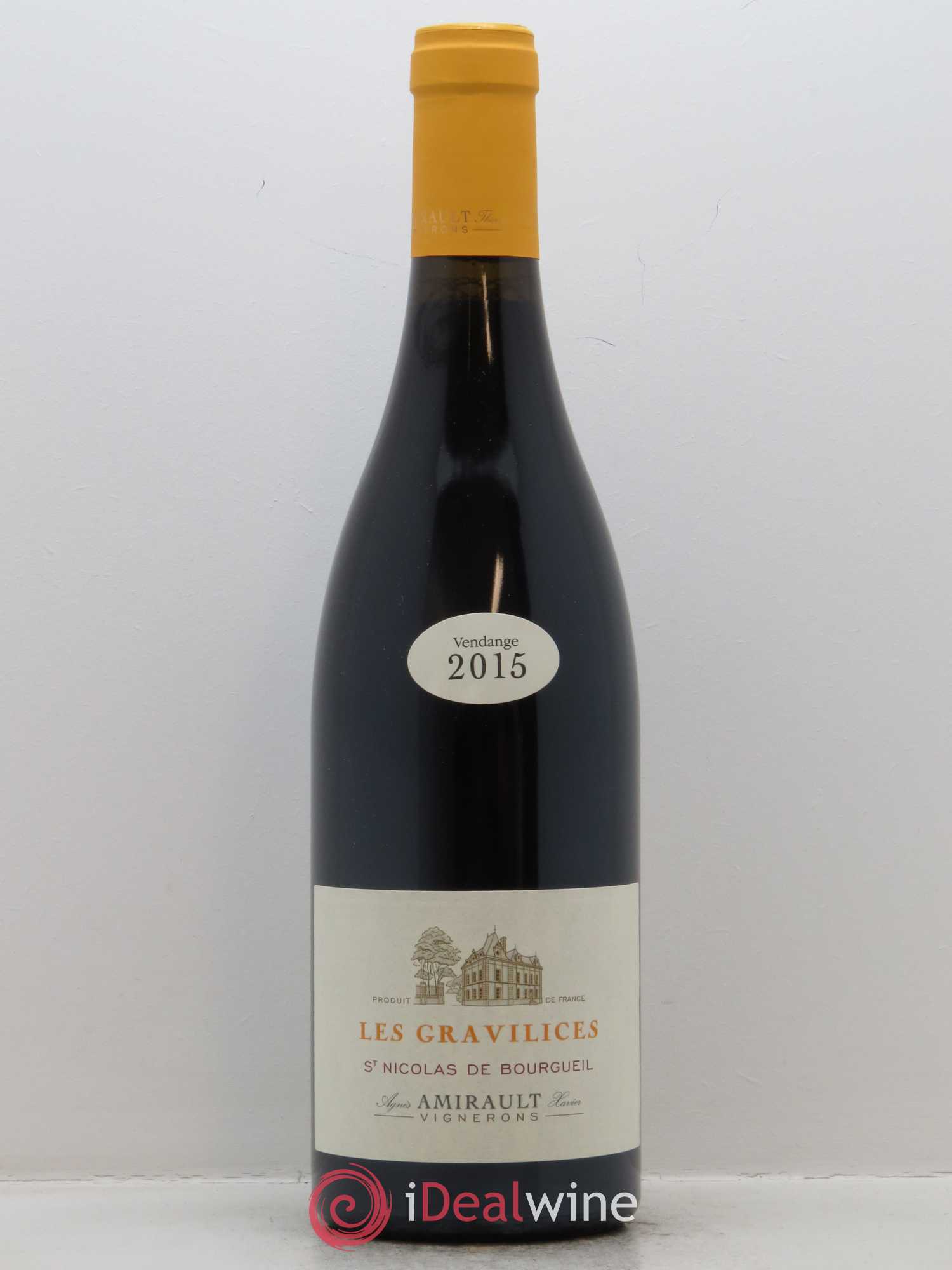 Saint-Nicolas de Bourgueil Les Gravilices Agnès et Xavier Amirault 2015 - Lot de 1 bouteille - 0