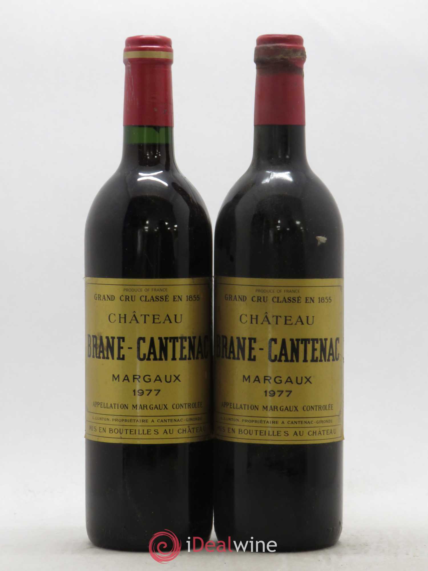 Château Brane Cantenac 2ème Grand Cru Classé 1977 - Lot de 2 bouteilles - 0