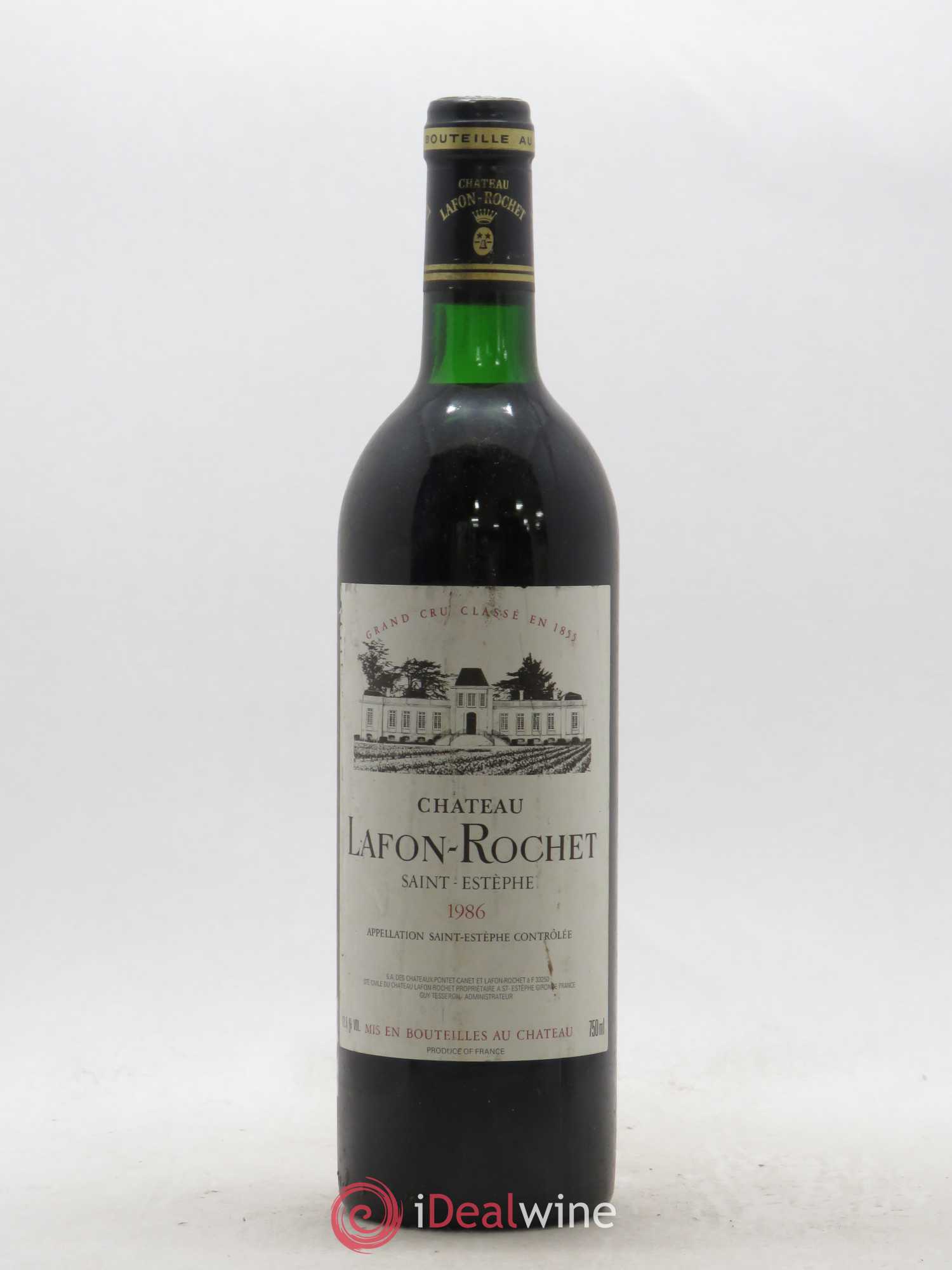 Château Lafon Rochet 4ème Grand Cru Classé 1986 - Lot de 1 bouteille - 0