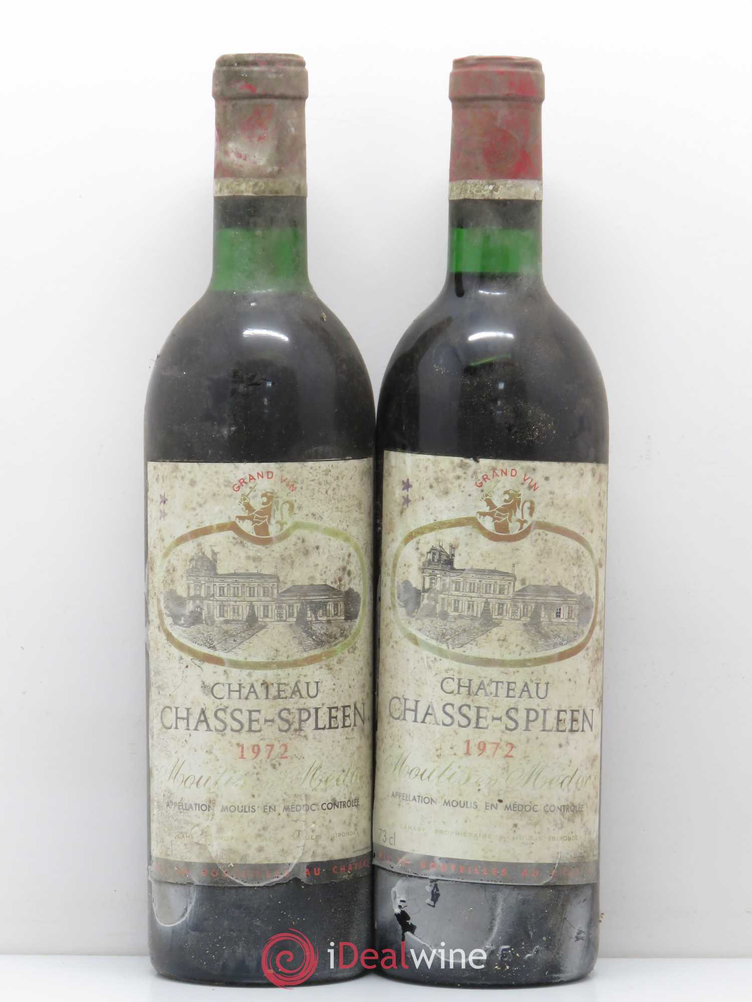 Château Chasse Spleen 1972 - Lot de 2 bouteilles - 0