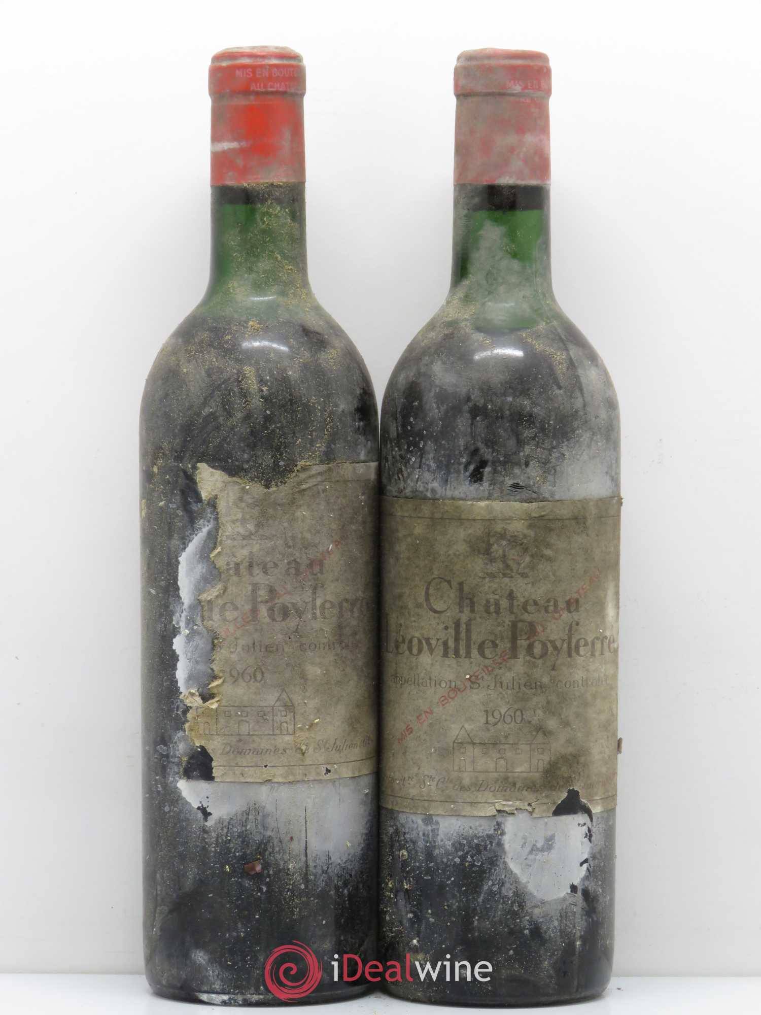 Château Léoville Poyferré 2ème Grand Cru Classé 1960 - Lot de 2 bouteilles - 0
