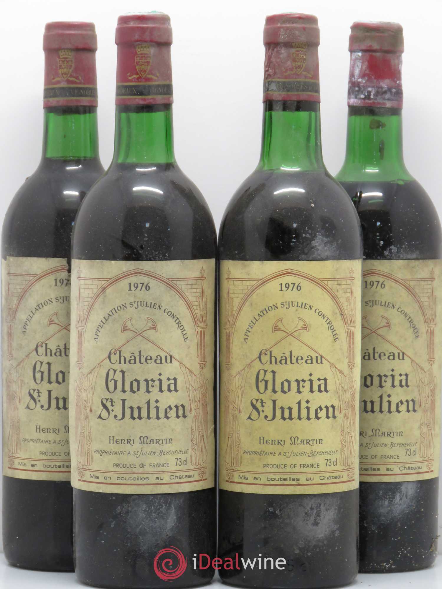 Château Gloria 1976 - Lot de 4 bouteilles - 0