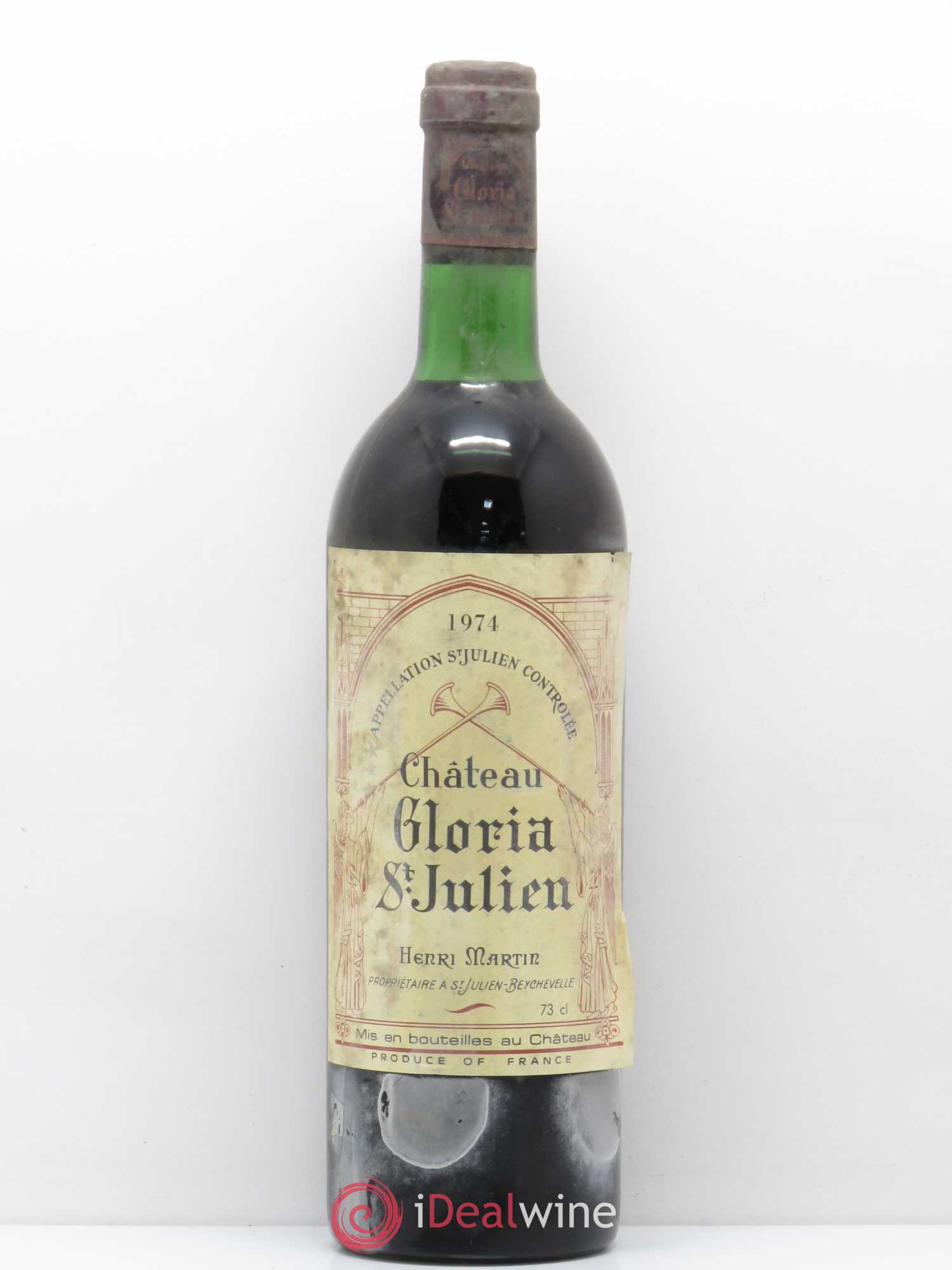 Château Gloria 1974 - Lot de 1 bouteille - 0