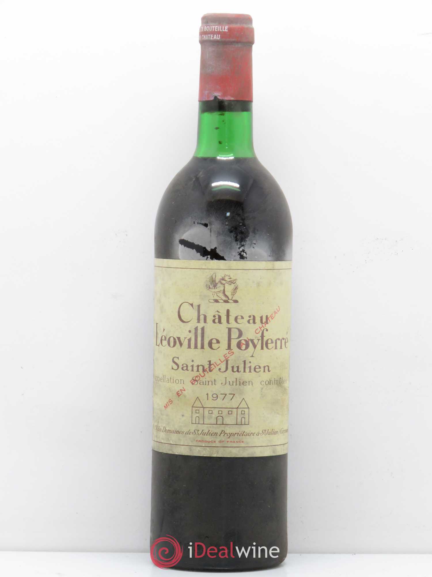 Château Léoville Poyferré 2ème Grand Cru Classé 1977 - Lot de 1 bouteille - 0