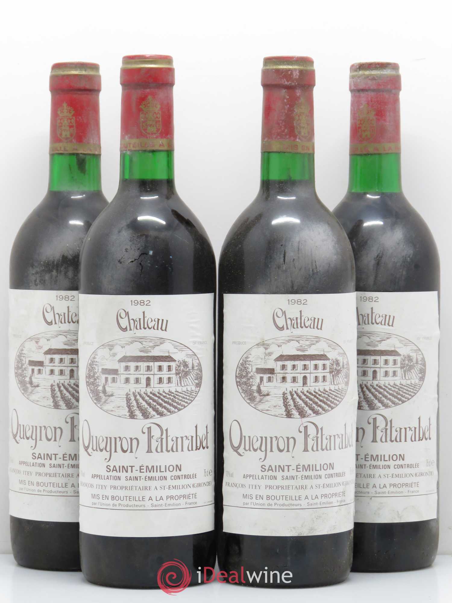 Saint-Émilion Queyron Patarabet (sans prix de réserve) 1982 - Posten von 4 Flaschen - 0